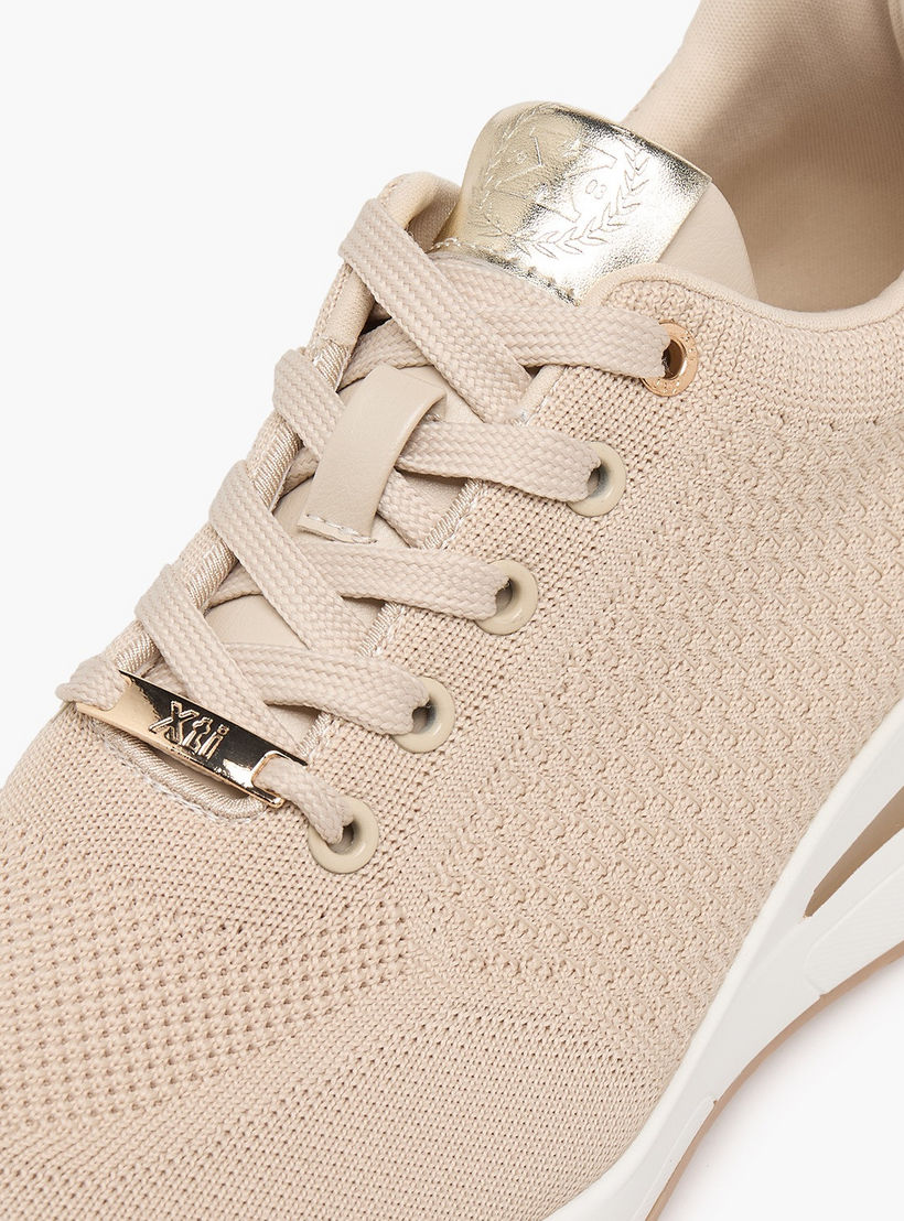 XTI Women Textured Wedge Heel Ankle Sneakers-women-shoes-sneakers-image-4