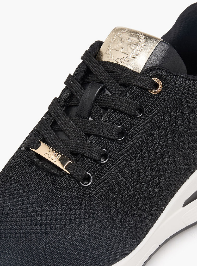 XTI Women Textured Wedge Heel Ankle Sneakers-women-shoes-sneakers-image-4