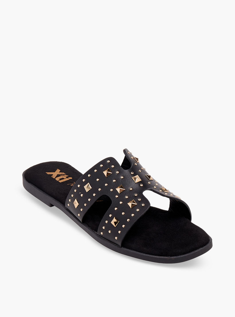 صندل بزينة ميتالك للنساء من إكس تي آي-women-shoes-flats-sandals-image-2