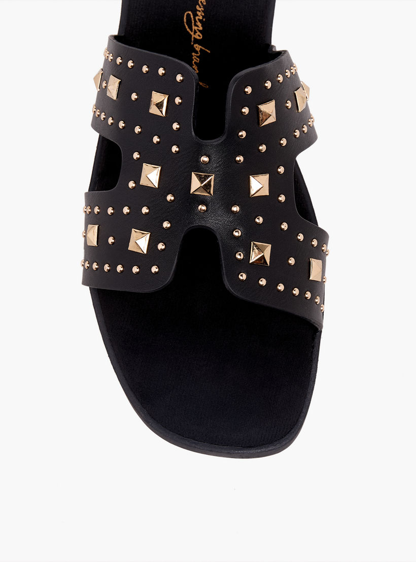 صندل بزينة ميتالك للنساء من إكس تي آي-women-shoes-flats-sandals-image-4