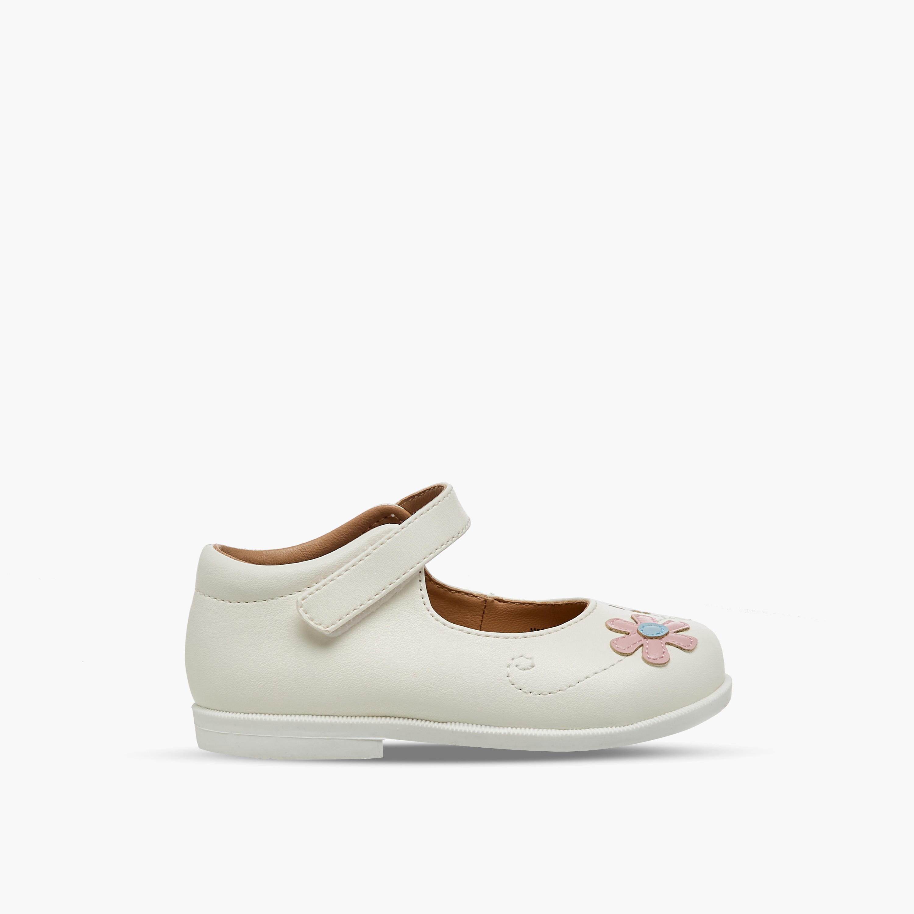 Barefeet Girls Floral Embroidered Mary Jane Shoes-girls-shoes-maryjanes-image-3