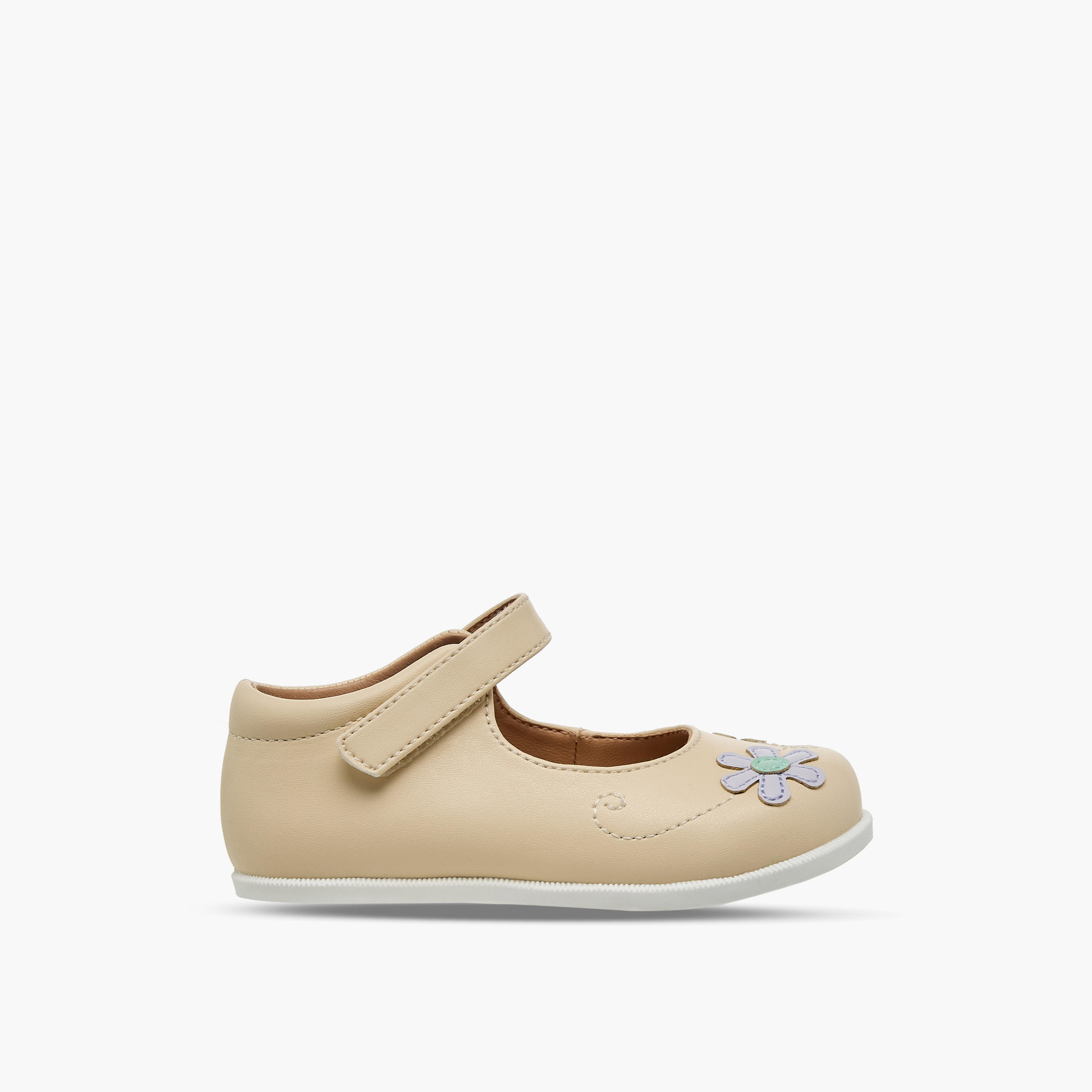 Barefeet Girls Floral Embroidered Mary Jane Shoes-girls-shoes-maryjanes-image-3