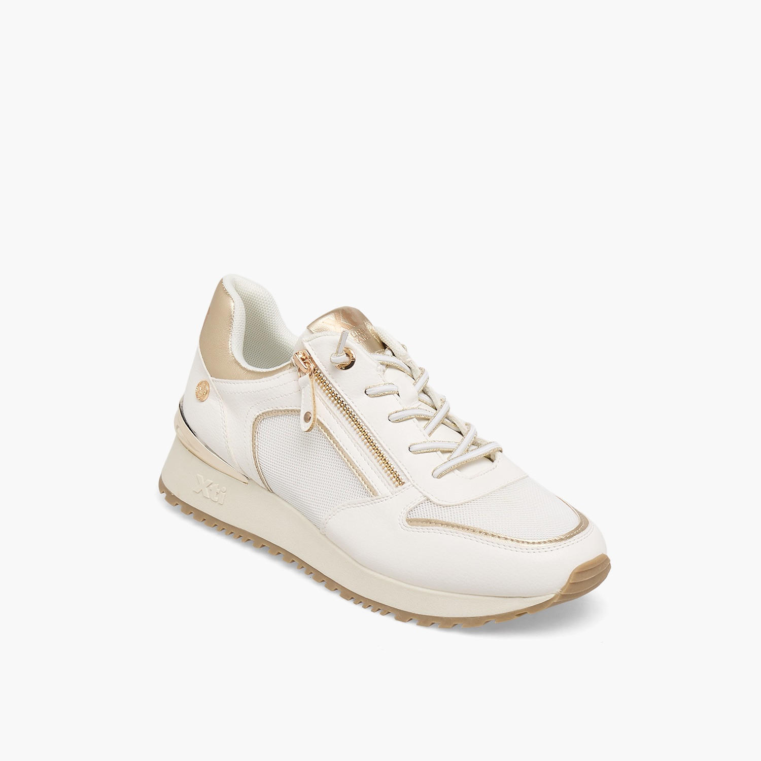 XTI Women Textured Wedge Heel Ankle Sneakers-women-shoes-sneakers-image-2