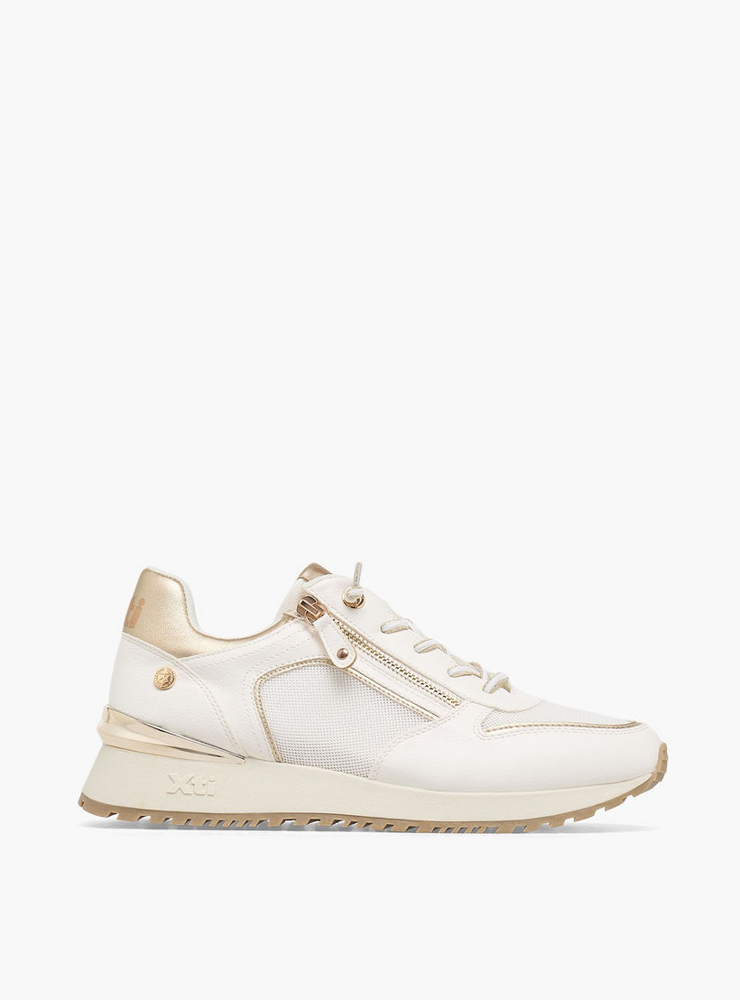 XTI Women Textured Wedge Heel Ankle Sneakers-women-shoes-sneakers-image-3