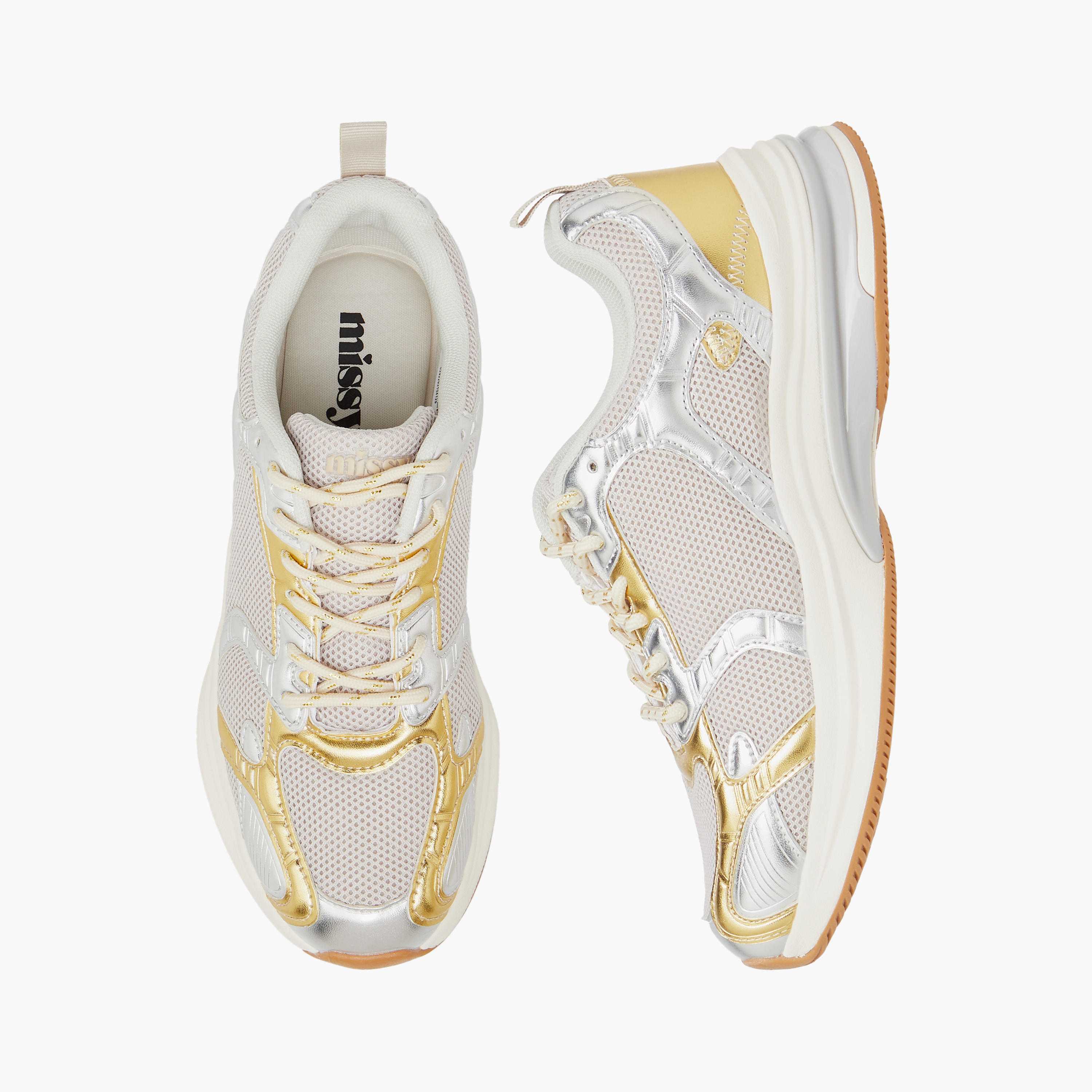 Missy Panelled Sneakers with Lace-Up Closure-women-shoes-sneakers-image-1