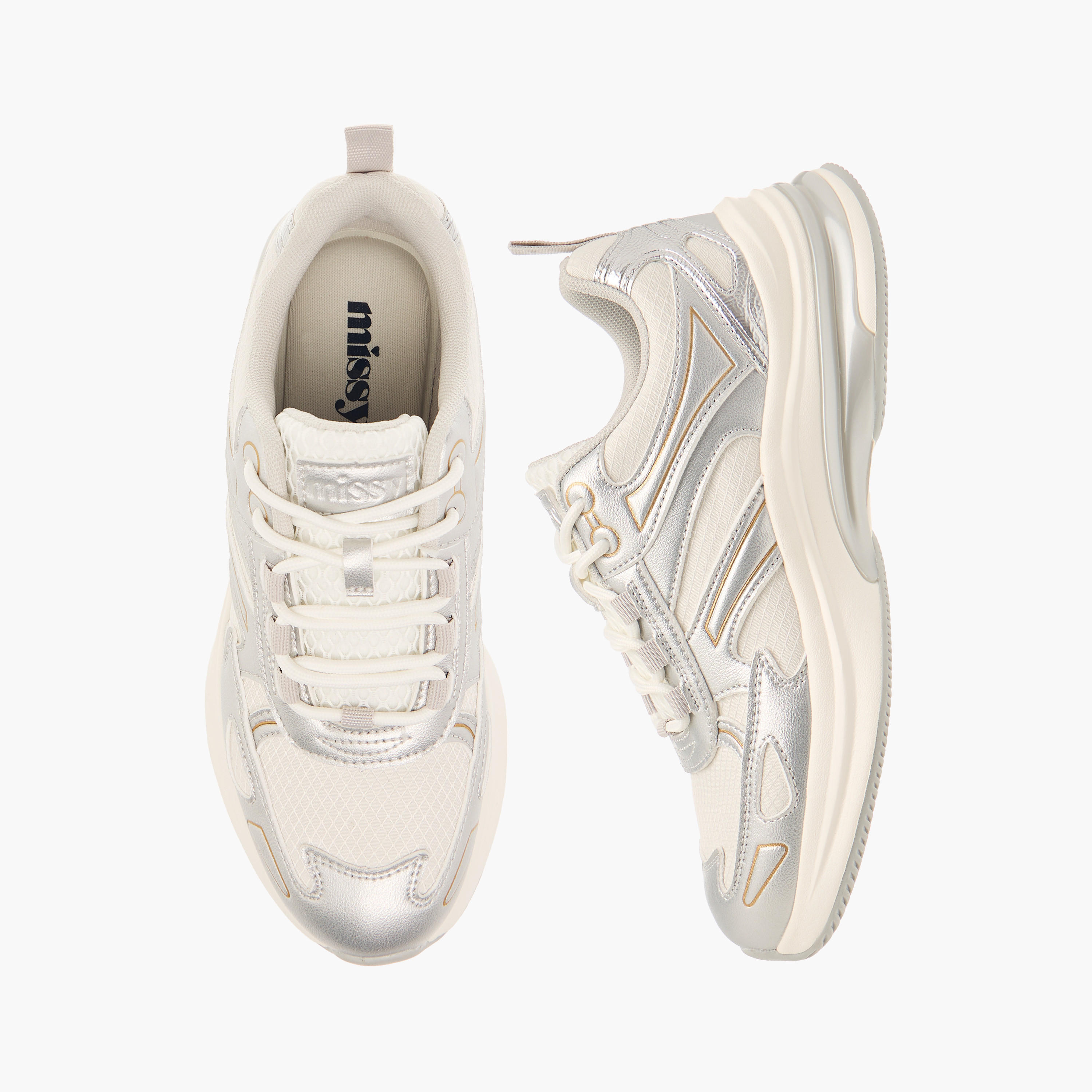 Missy Panelled Sneakers with Lace-Up Closure-women-shoes-sneakers-image-1