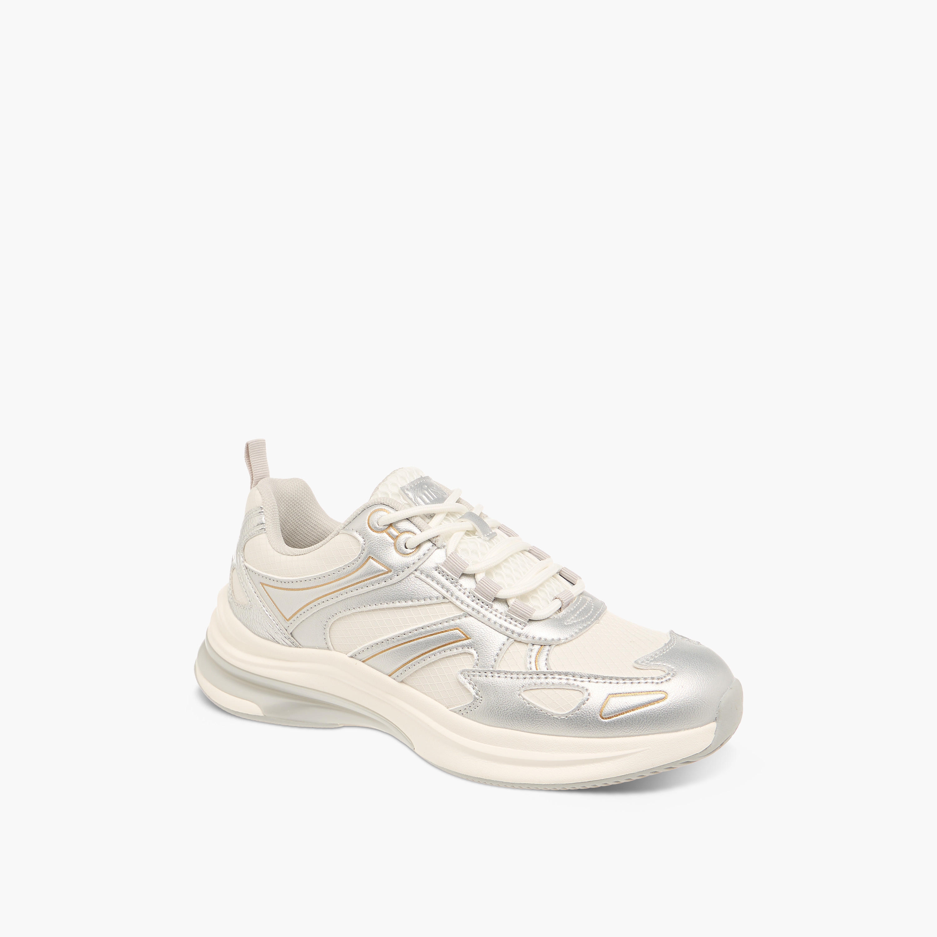Missy Panelled Sneakers with Lace-Up Closure-women-shoes-sneakers-image-2