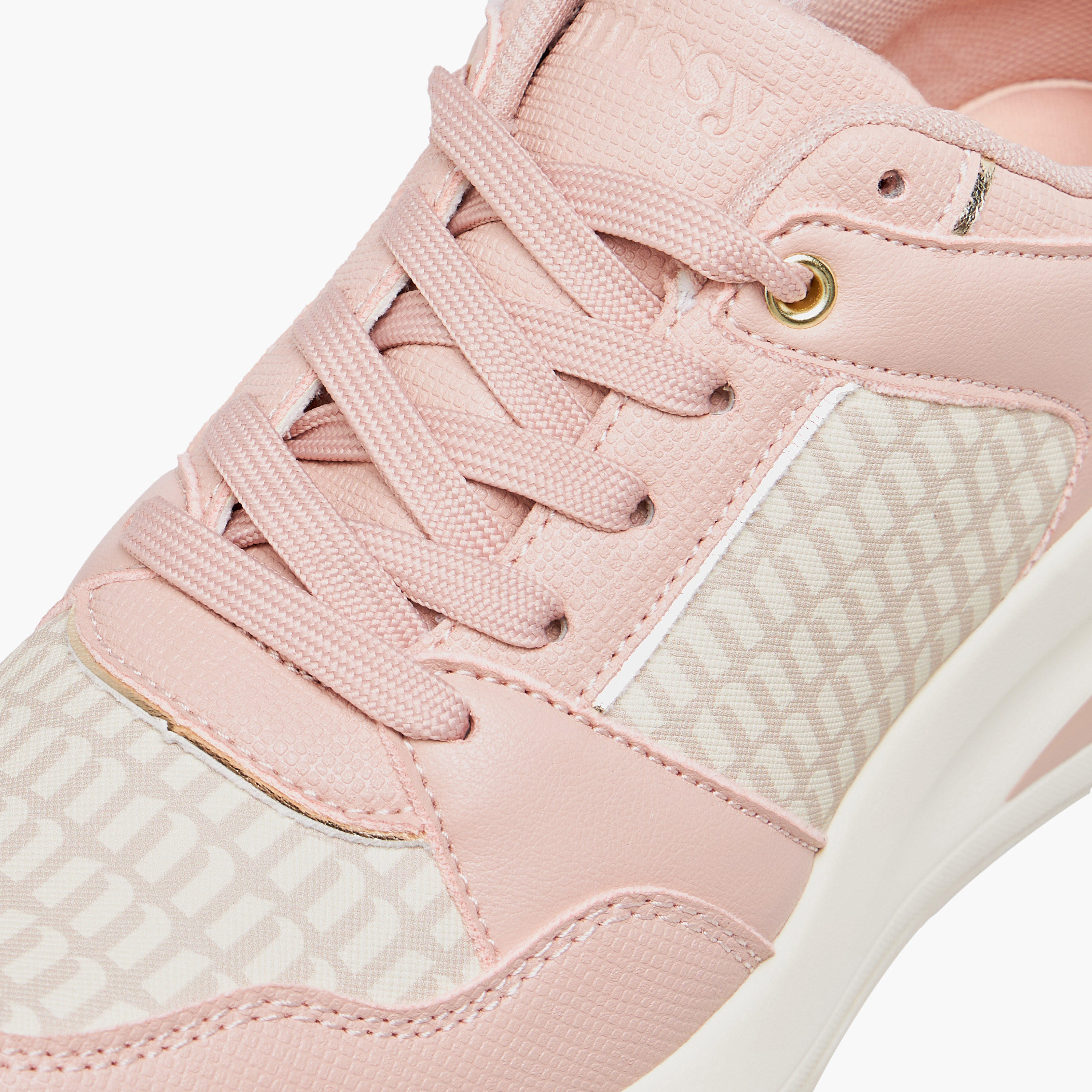 Missy Monogram Print Sneakers with Lace-Up Closure-women-shoes-sneakers-image-4