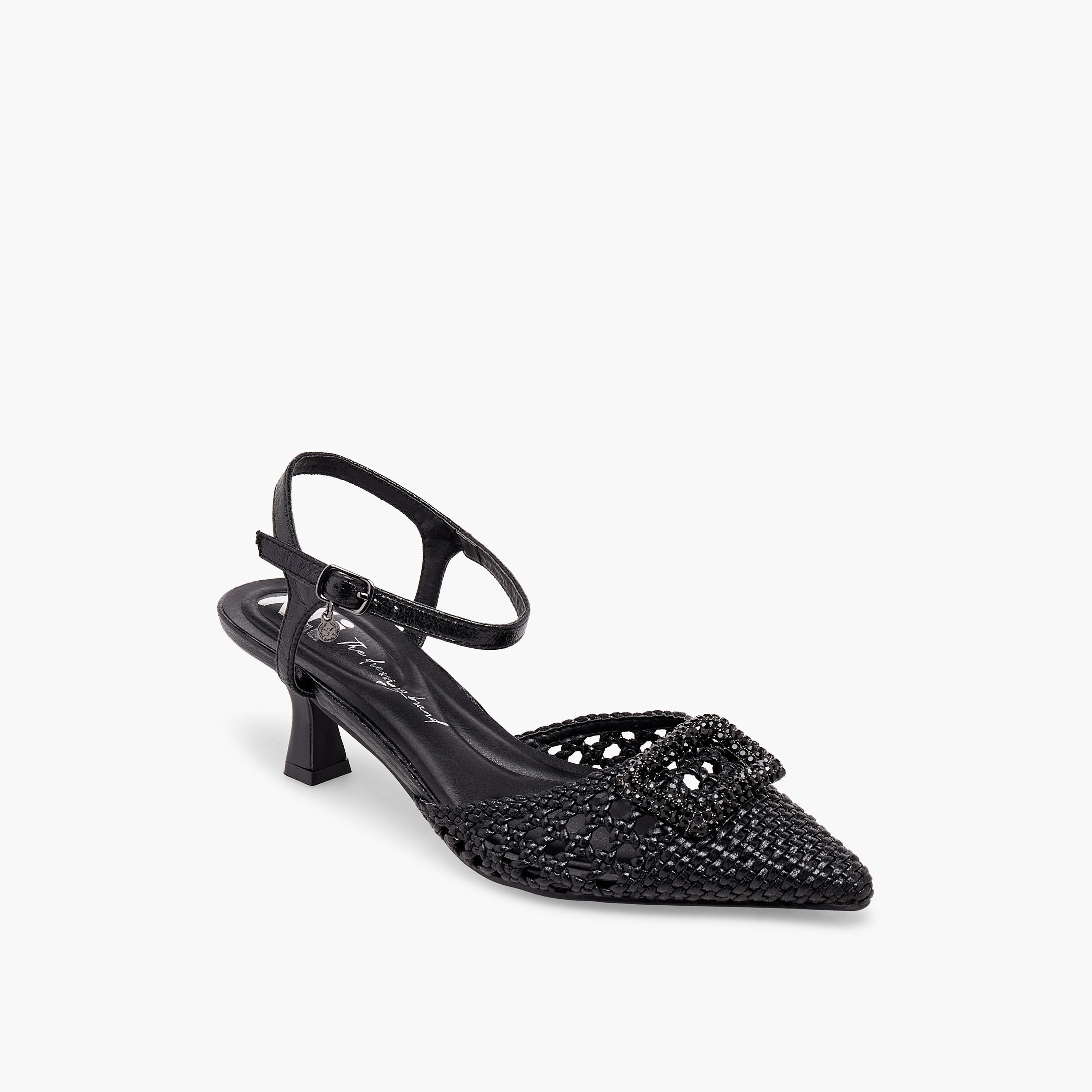 حذاء بكعب صغير بارز الملمس للنساء من إكس تي آي-women-shoes-heels-image-2