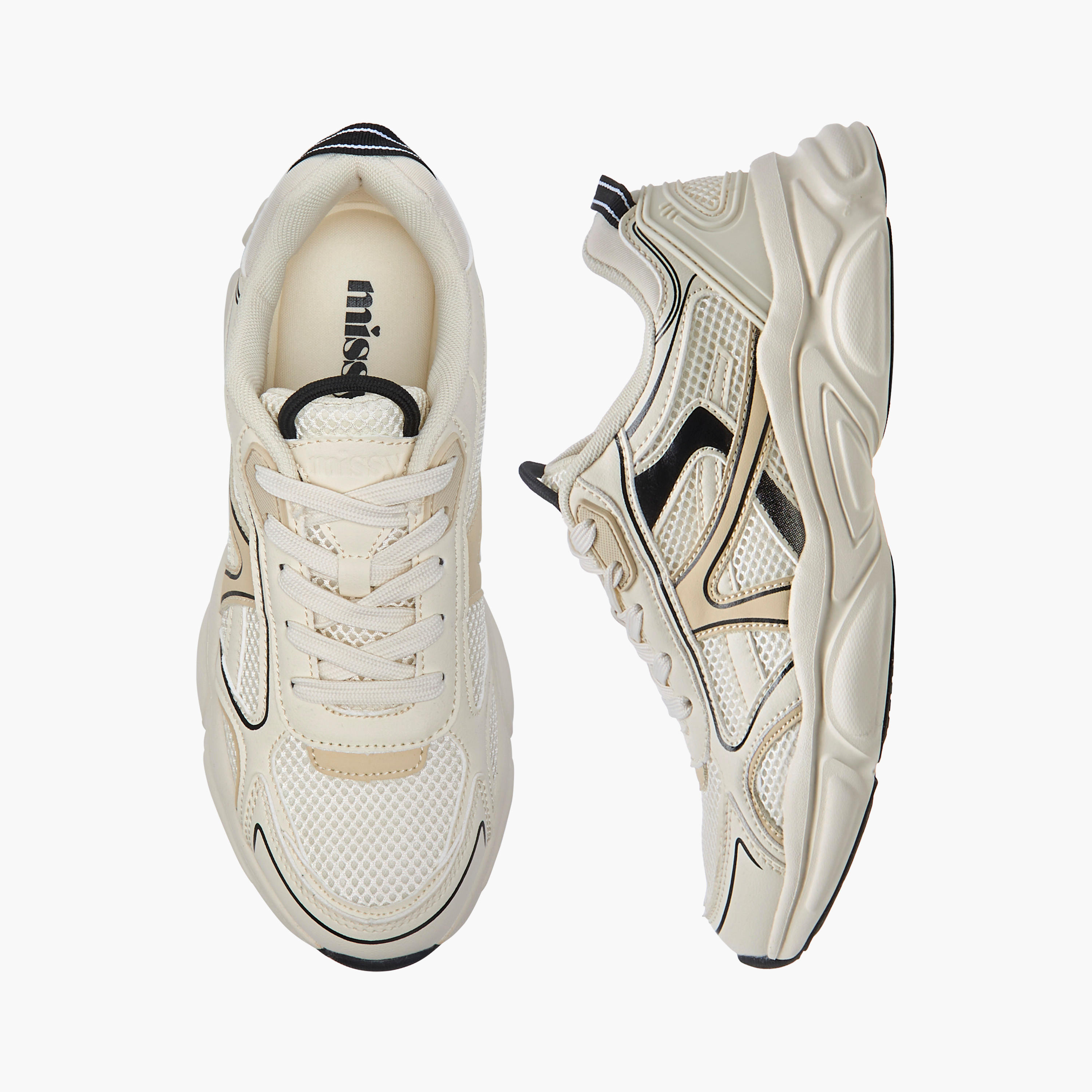 Missy Panelled Sneakers with Lace-Up Closure-women-shoes-sneakers-image-1
