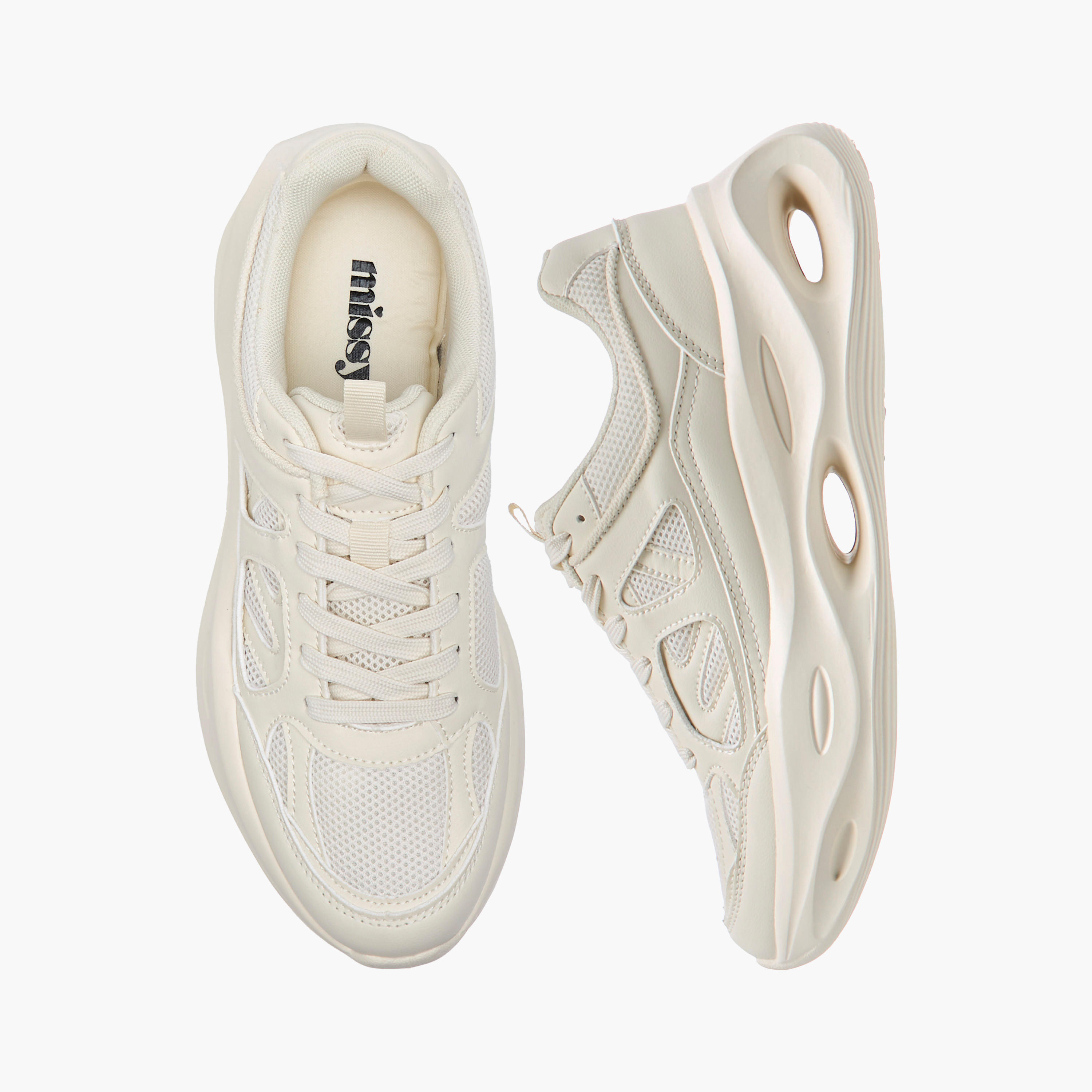 Missy Panelled Sneakers with Lace-Up Closure-women-shoes-sneakers-image-1