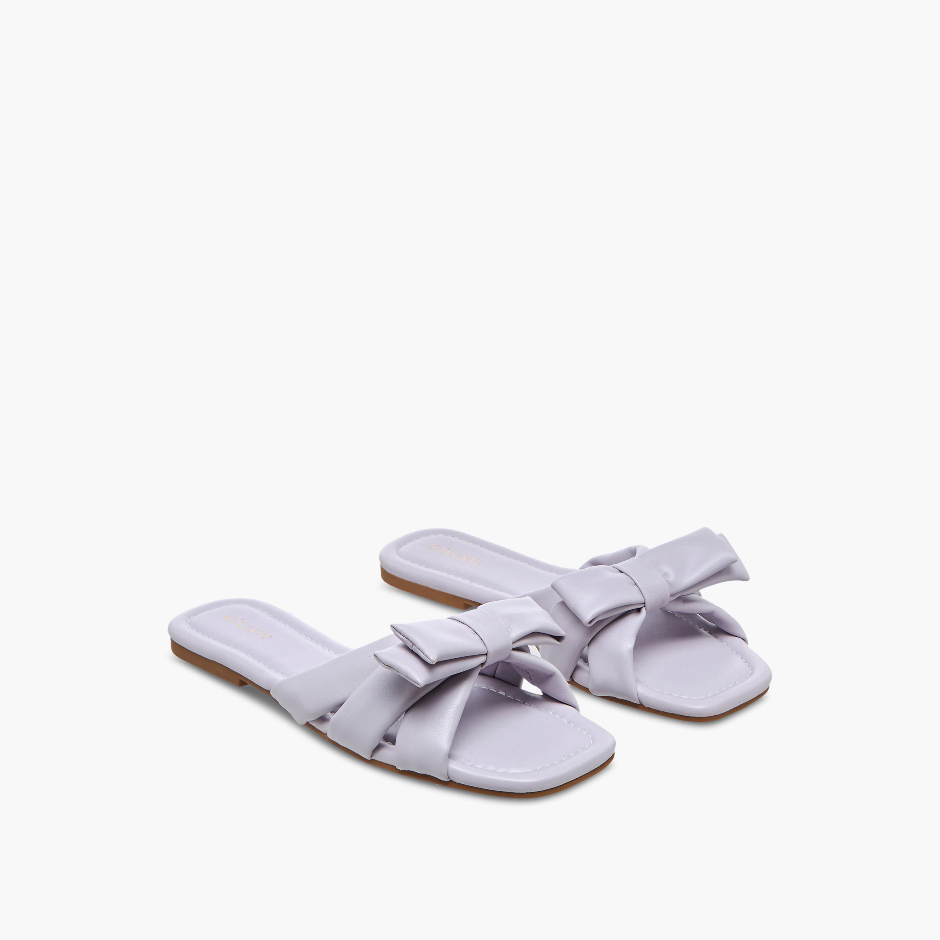 Celeste Women's Bow Detail Slip-On Flat Sandals-women-shoes-flats-sandals-image-1