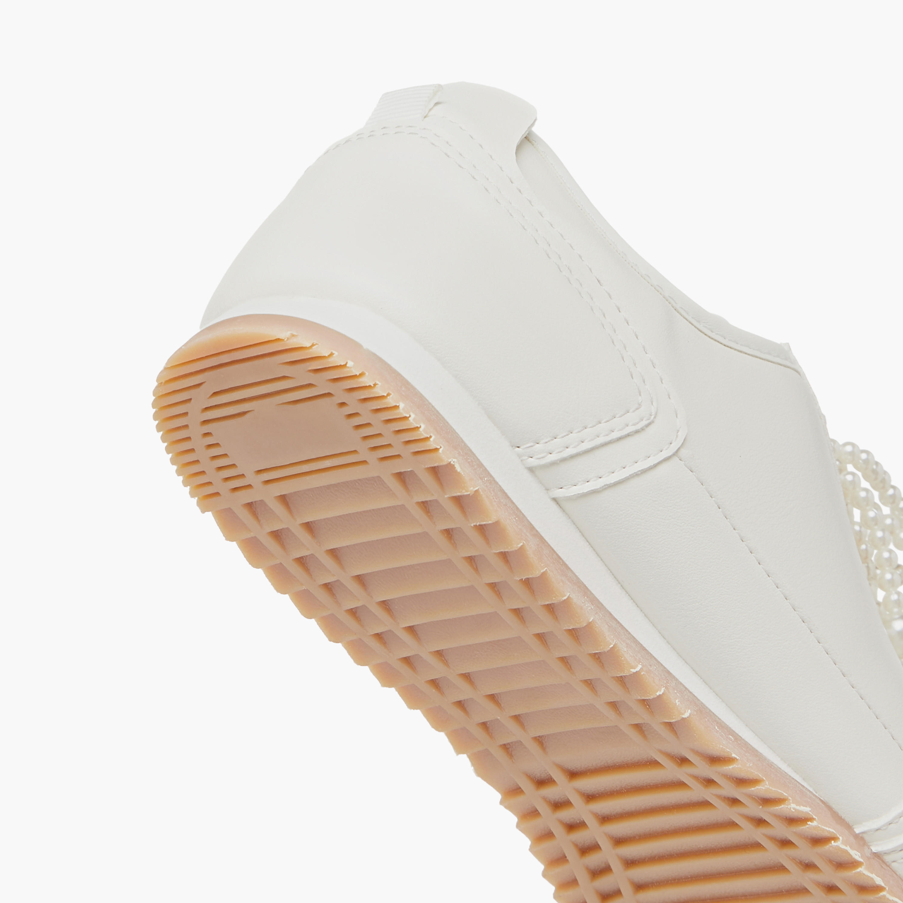 Missy Pearl Embellished Sneakers with Lace-Up Closure-women-shoes-sneakers-image-5