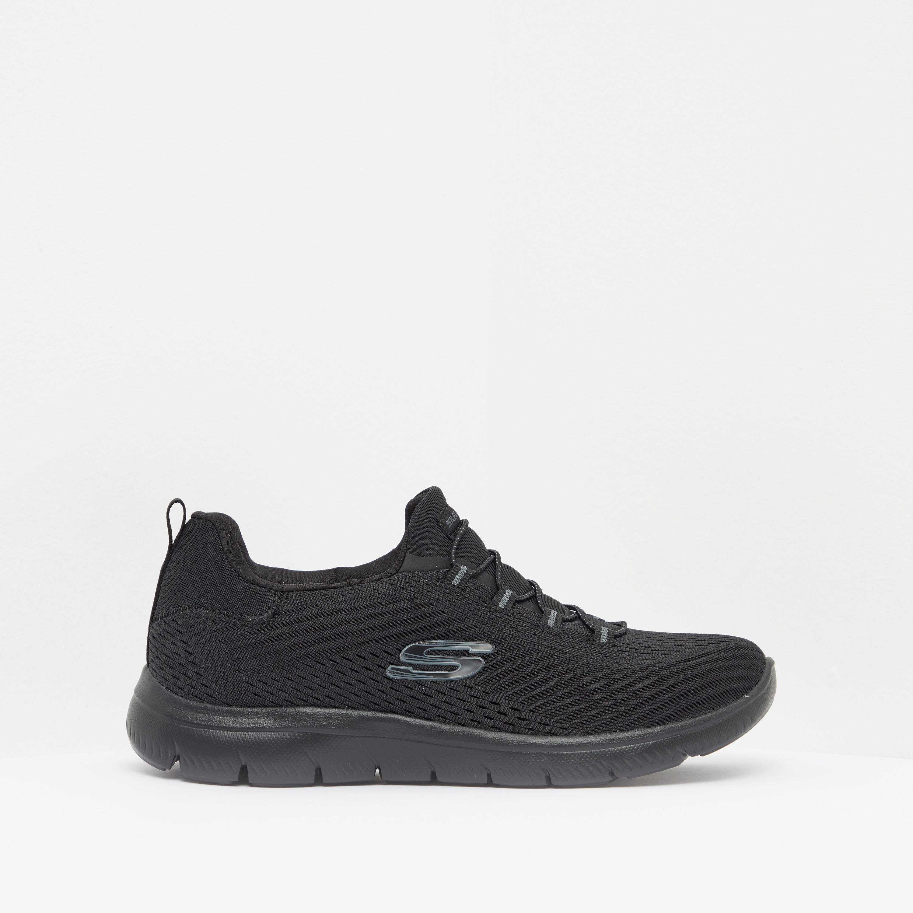 حذاء تدريب سهل الارتداء ساميتس برباط للنساء من سكتشرز - 149036-BBK-sports-women-shoes-image-1