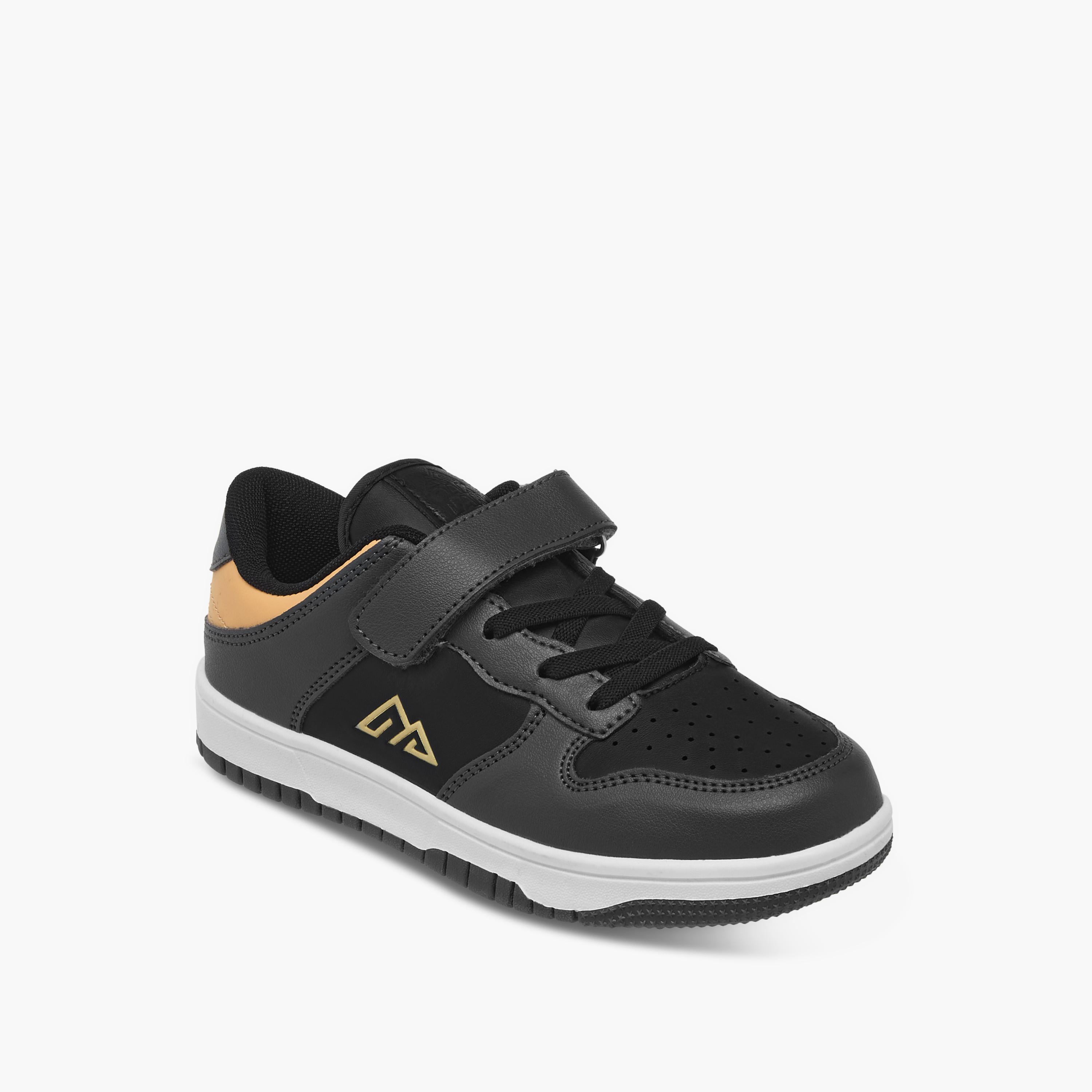 Oaklan by Shoexpress Kids Panelled Sneakers with Hook and Loop Closure-boys-shoes-schoolshoes-image-2