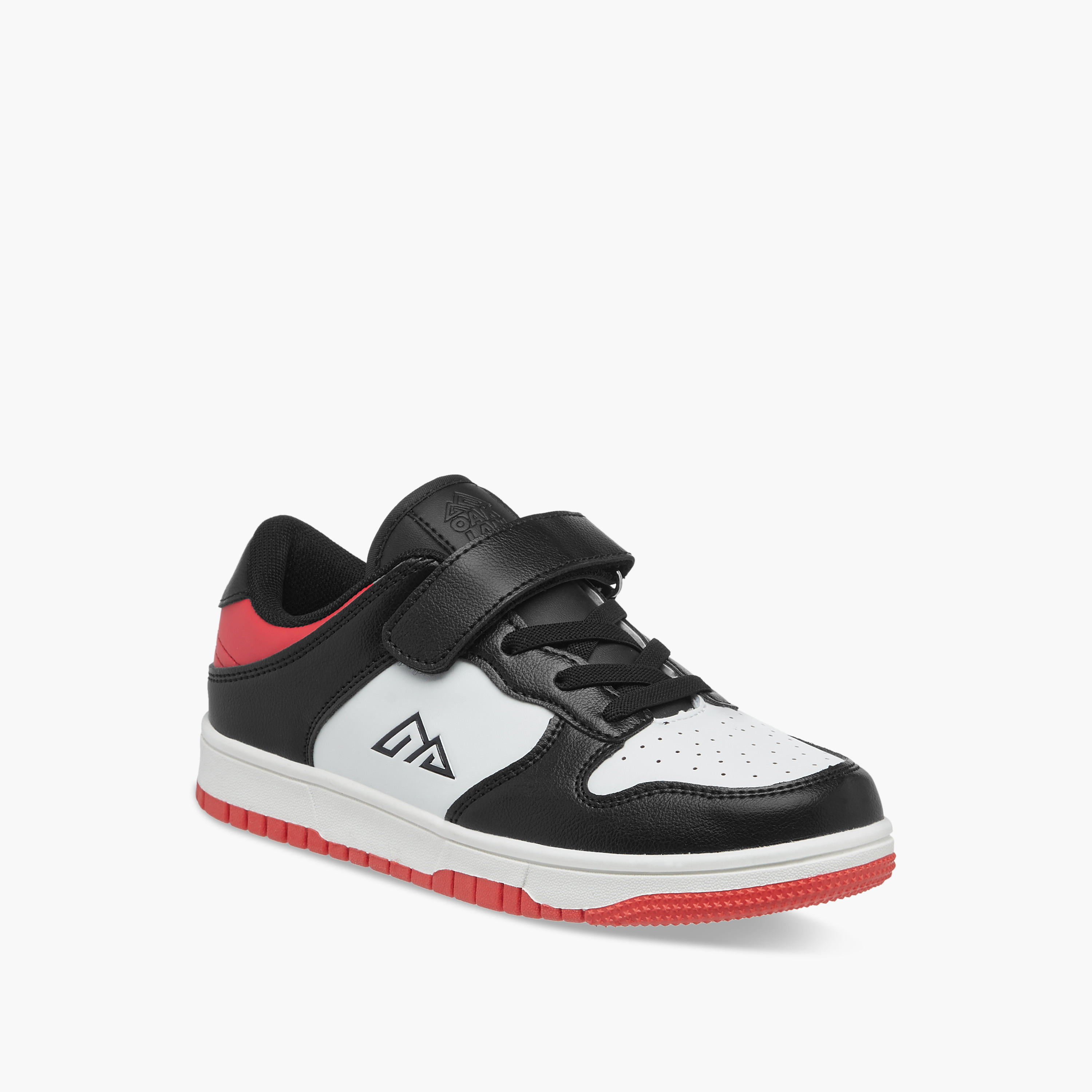 Oaklan by Shoexpress Kids Panelled Sneakers with Hook and Loop Closure-boys-shoes-sneakers-image-2