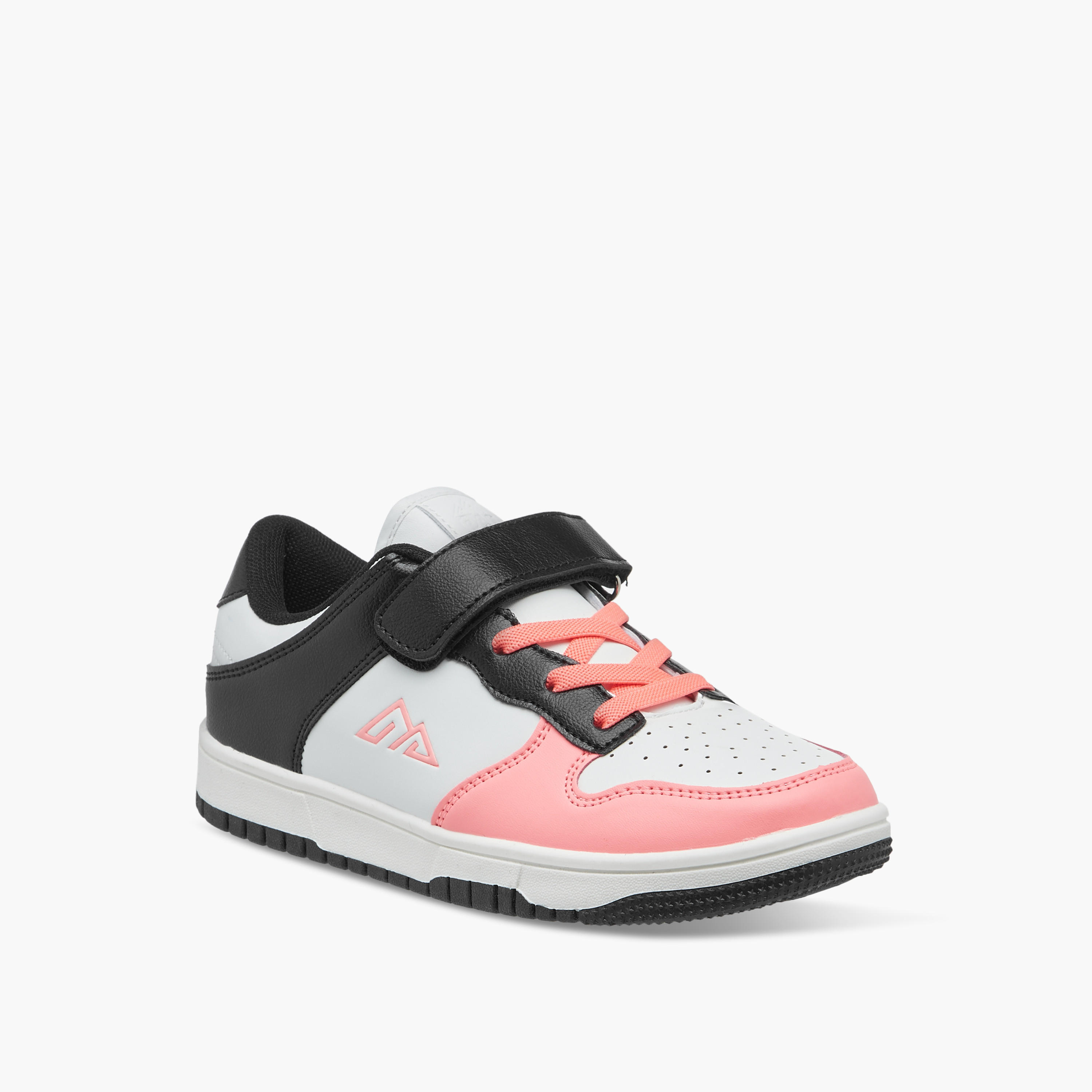 Oaklan by Shoexpress Colourblock Sneakers with Hook and Loop Closure-girls-shoes-sneakers-image-2