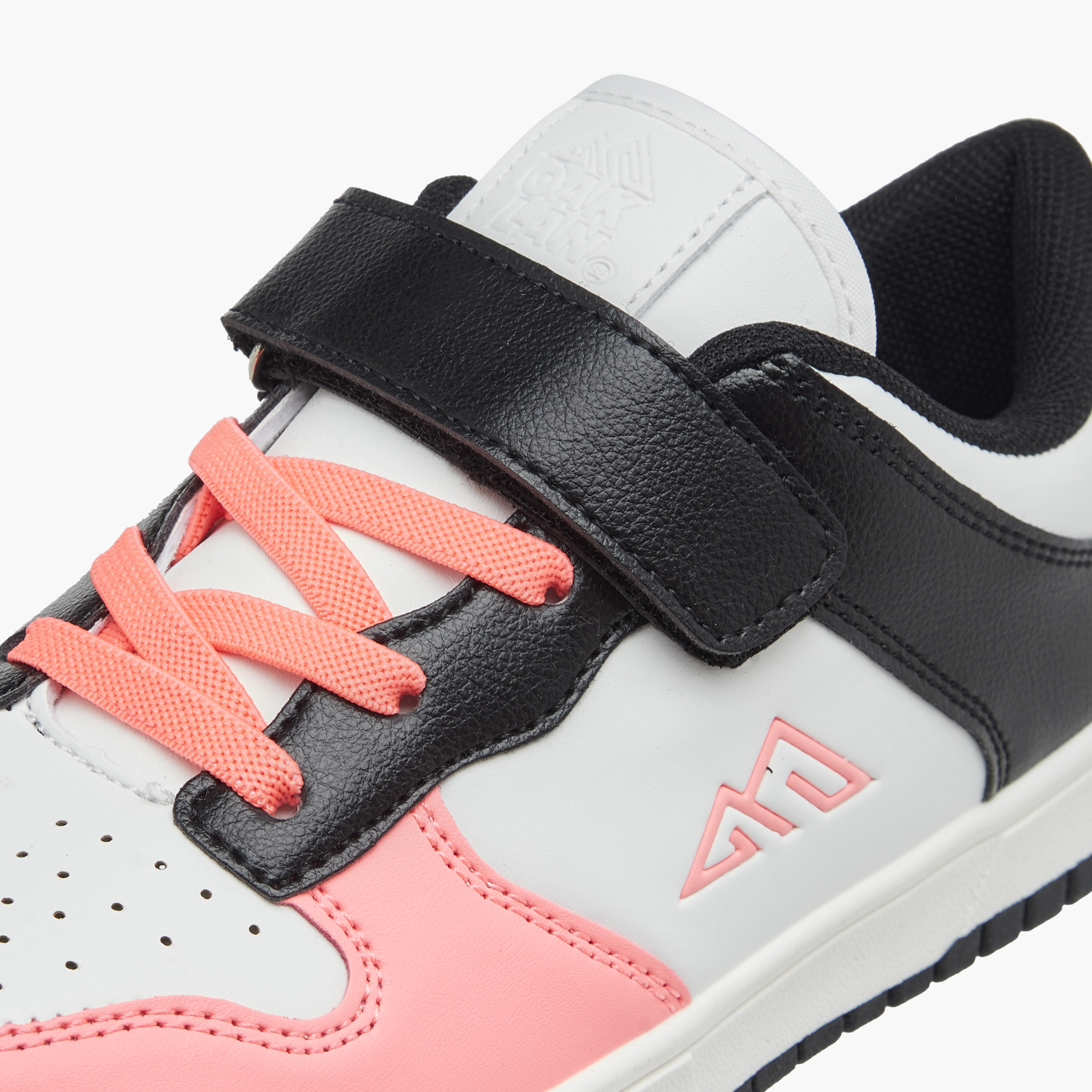 Oaklan by Shoexpress Colourblock Sneakers with Hook and Loop Closure-girls-shoes-sneakers-image-4