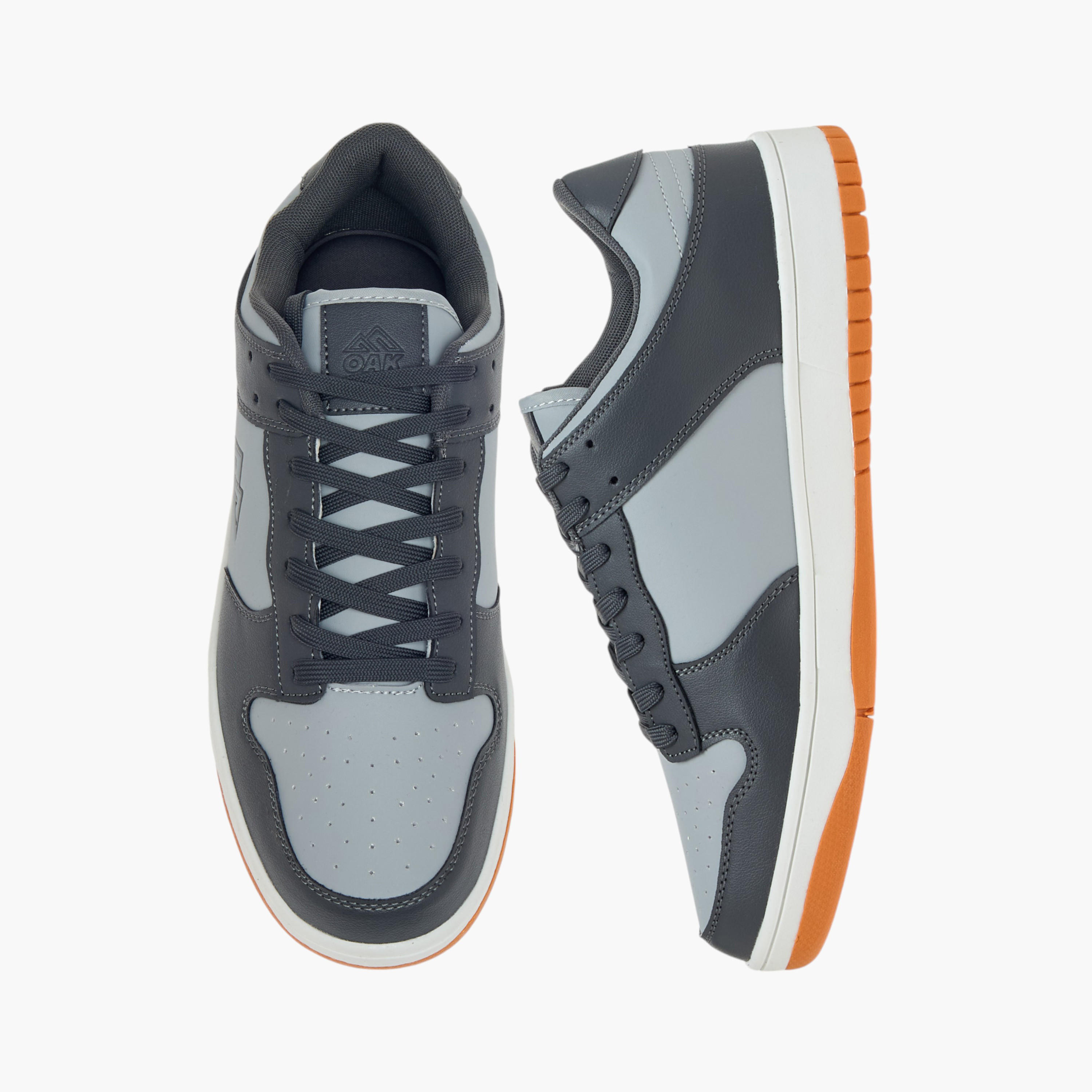 Oaklan by Shoexpress Logo Detail Lace-Up Sneakers-men-shoes-sneakers-image-1