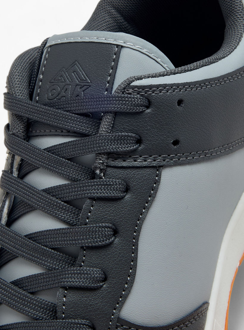 Oaklan by Shoexpress Logo Detail Lace-Up Sneakers-men-shoes-sneakers-image-4