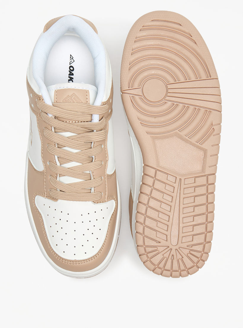 Oaklan Textured Lace-Up Sneakers-women-shoes-sneakers-image-4