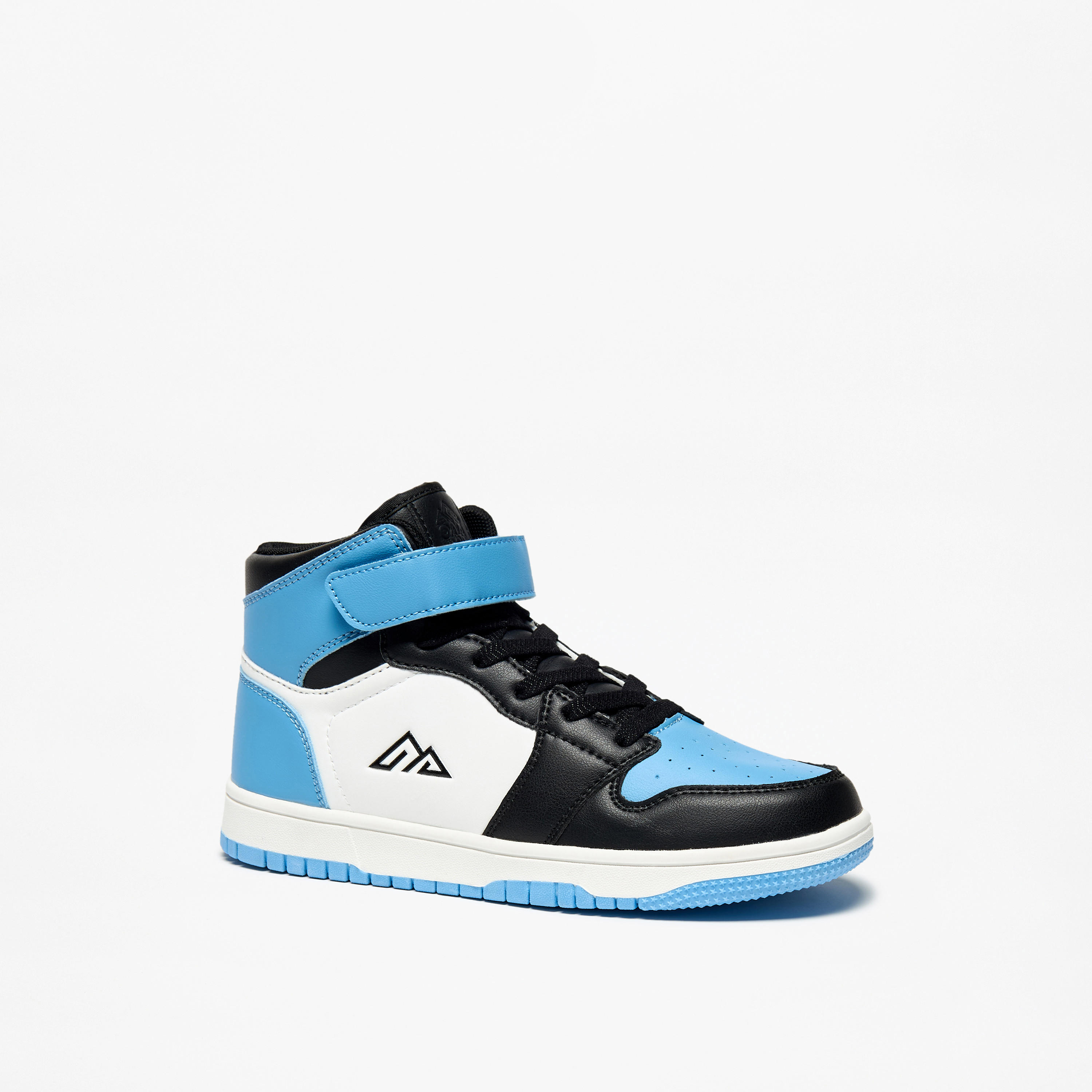 حذاء سنيكرز بشريط إغلاق لاصق ورقبة عالية للأطفال من أوكلان من شو إكسبرس-girls-shoes-sneakers-image-1