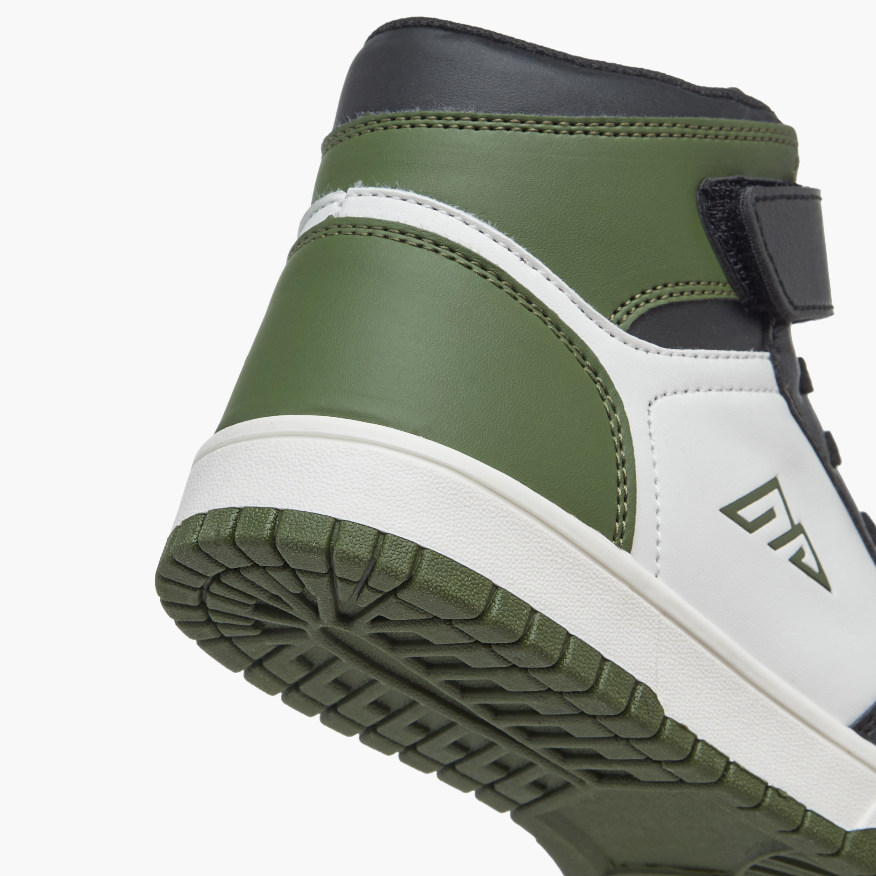 Oaklan by Shoexpress Boys' Panelled High Cut Sneakers with Hook and Loop Closure-boys-shoes-sneakers-image-5