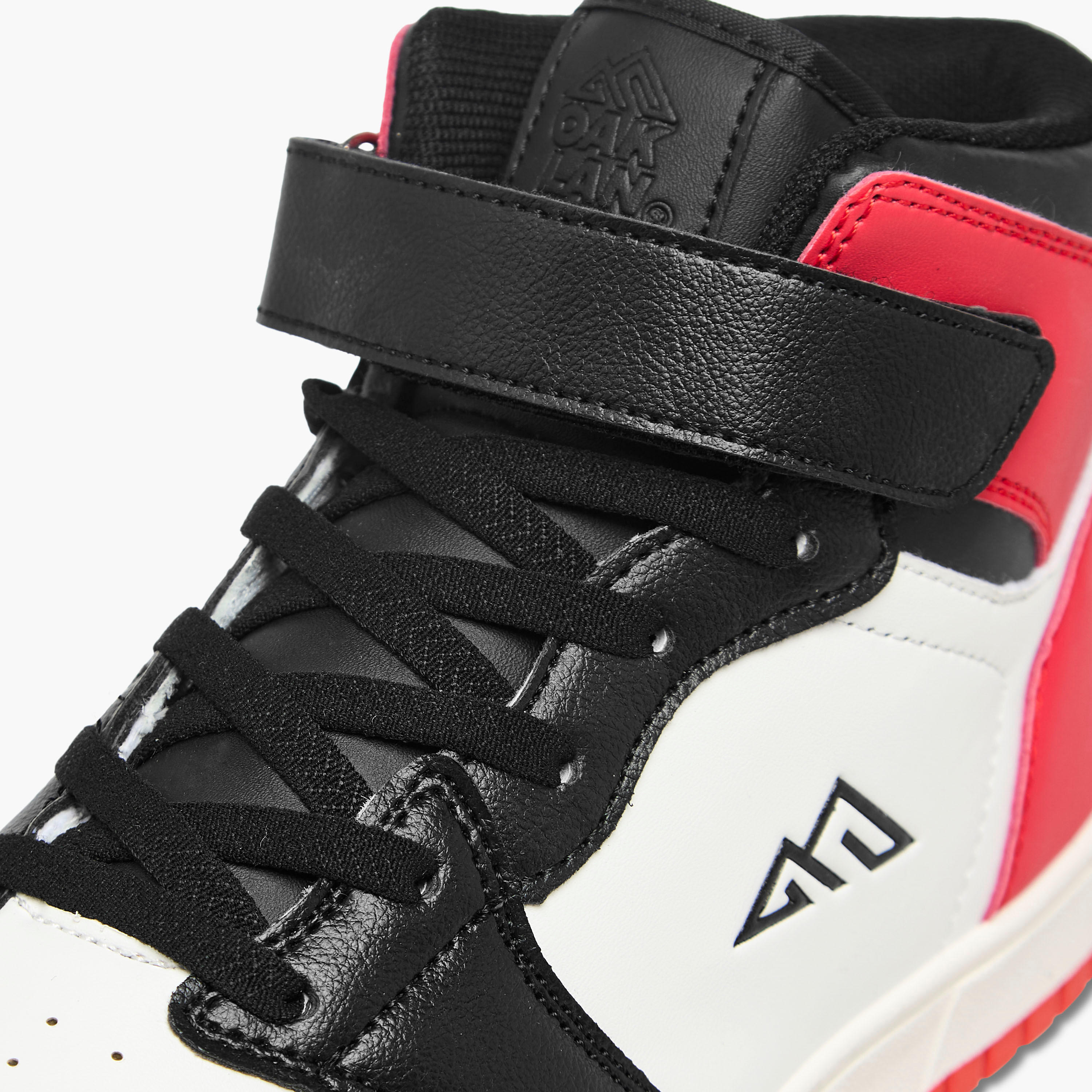 Oaklan by Shoexpress Kids Panelled High-Top Sneakers with Hook and Loop Closure-girls-shoes-sneakers-image-4