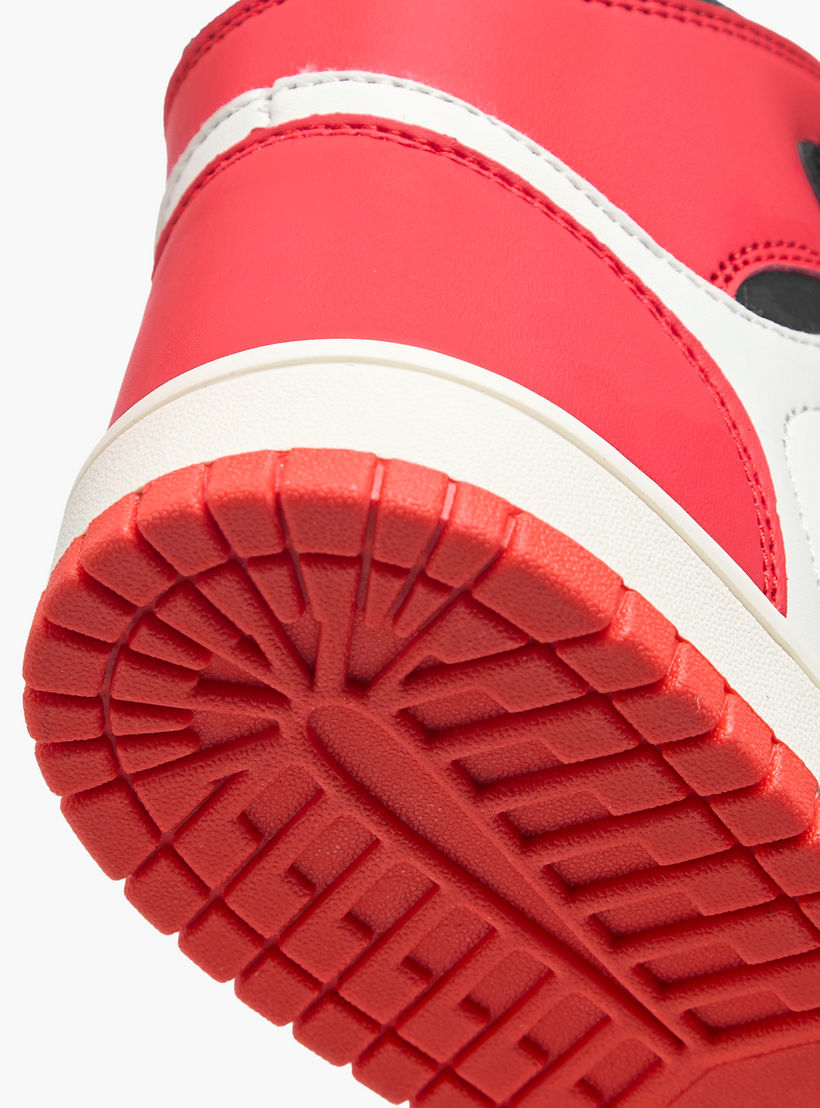 Oaklan by Shoexpress Kids Panelled High-Top Sneakers with Hook and Loop Closure-girls-shoes-sneakers-image-5