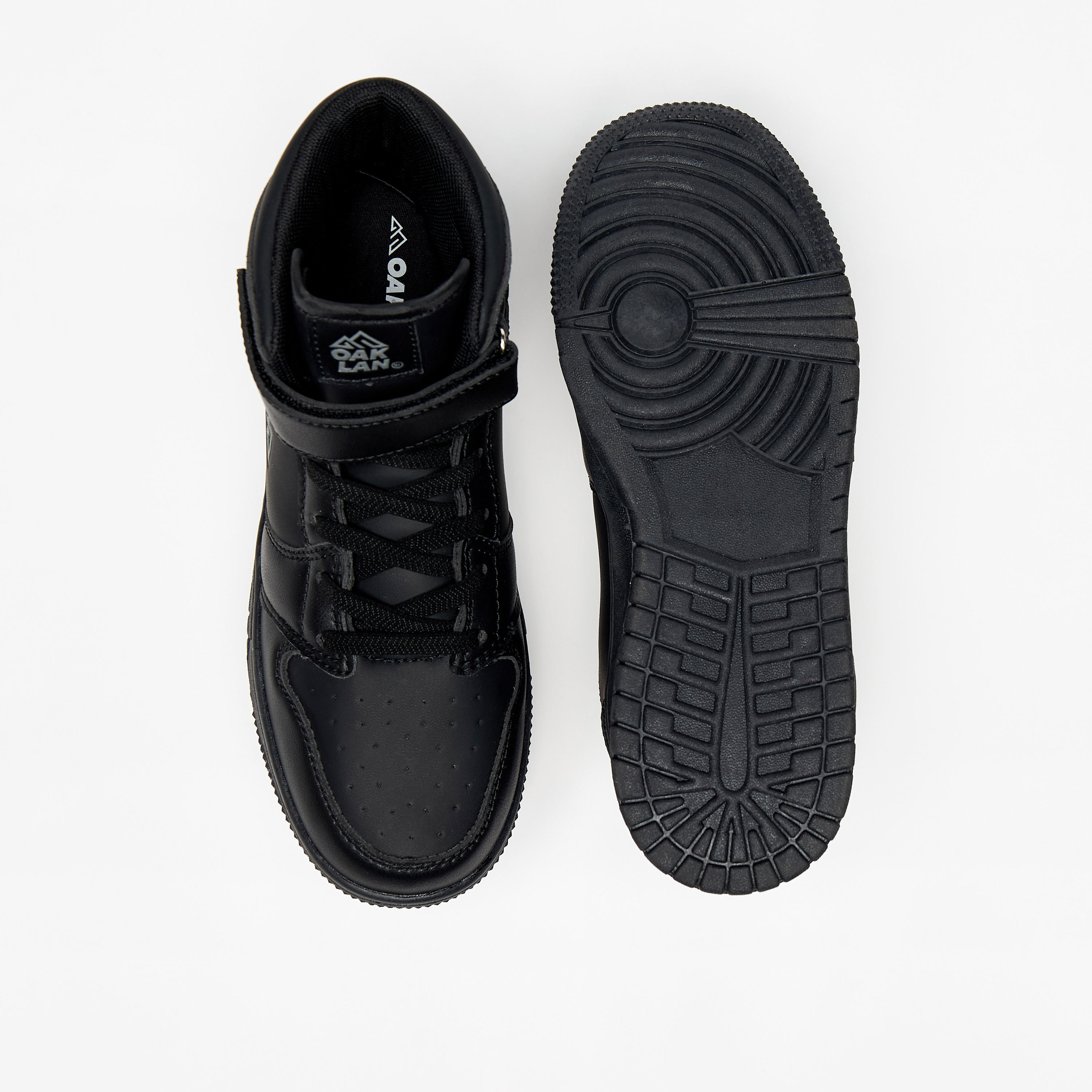 Oaklan by Shoexpress Kids Panelled High-Top Sneakers with Hook and Loop Closure-girls-shoes-sneakers-image-4