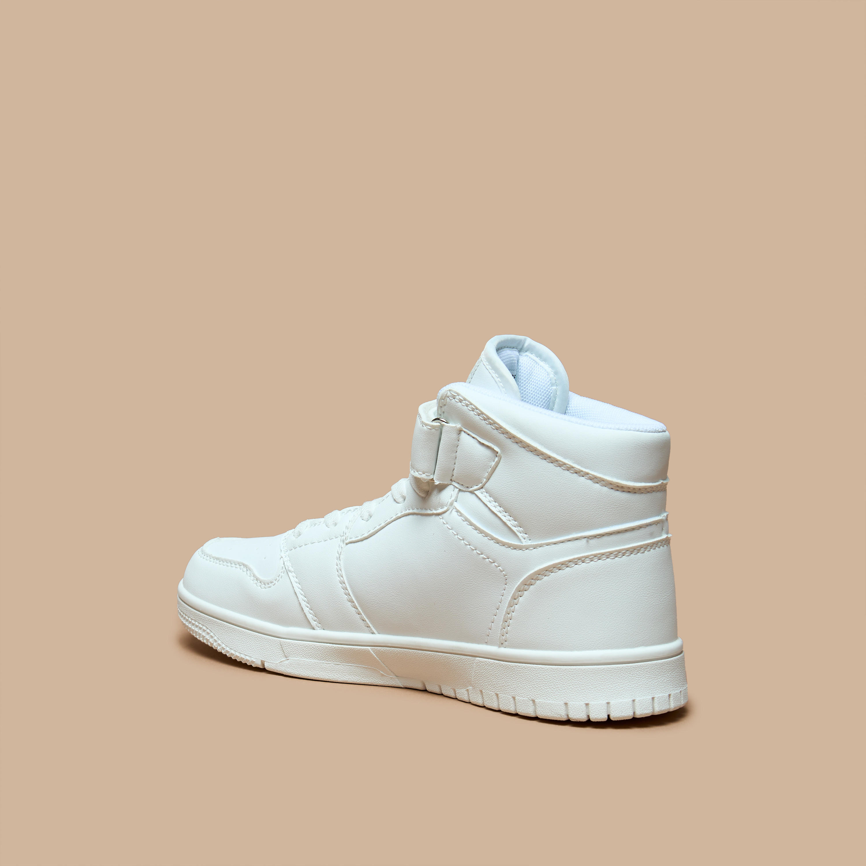 Oaklan by Shoexpress Kids Panelled High-Top Sneakers with Hook and Loop Closure-girls-shoes-sneakers-image-2