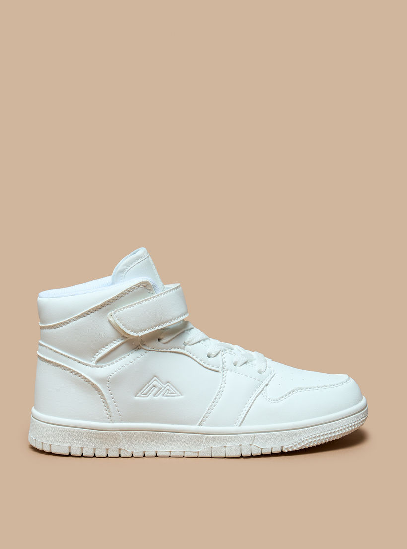 Oaklan by Shoexpress Kids Panelled High-Top Sneakers with Hook and Loop Closure-girls-shoes-sneakers-image-3