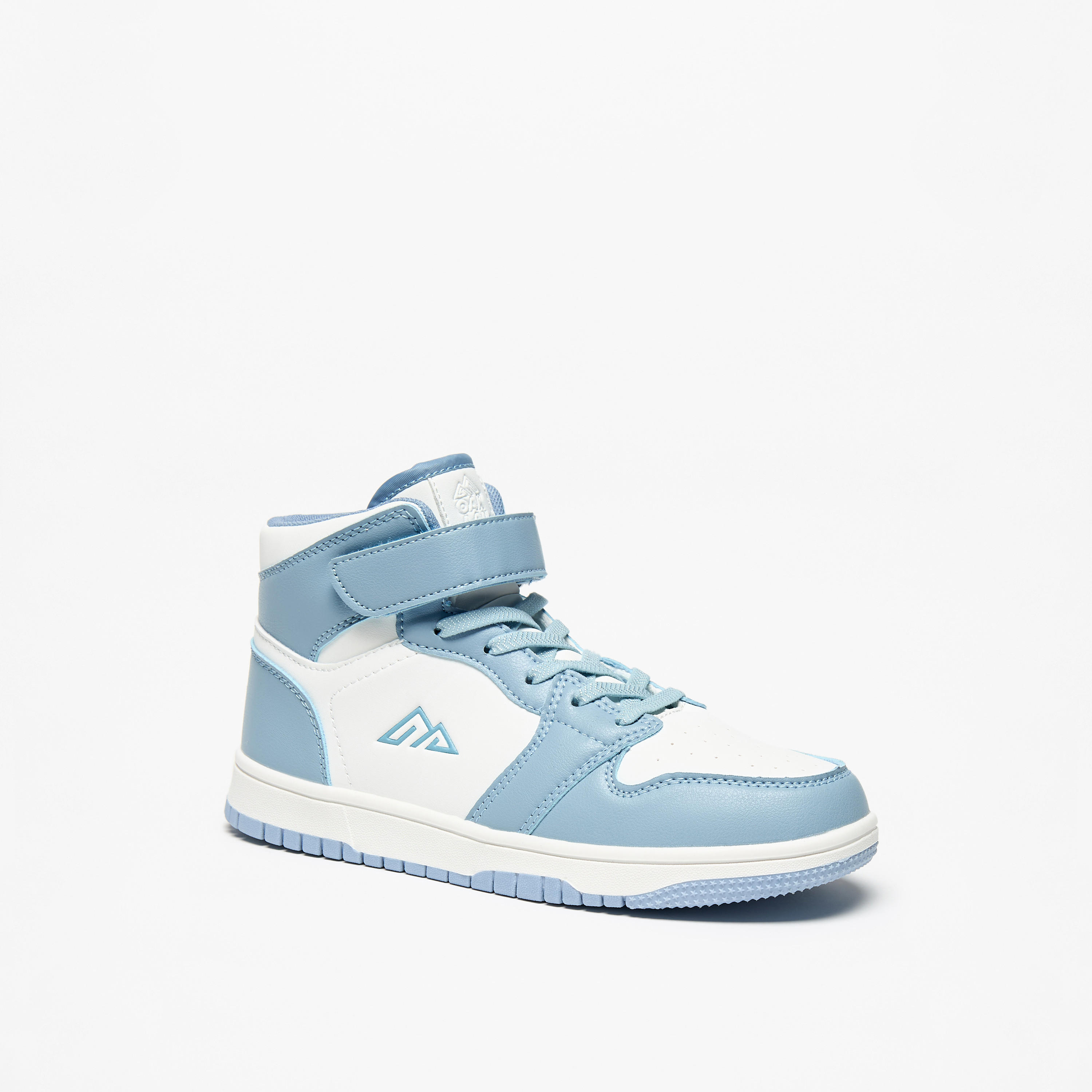 Oaklan by Shoexpress Panelled High Top Sneakers with Hook and Loop Closure-girls-shoes-sneakers-image-1