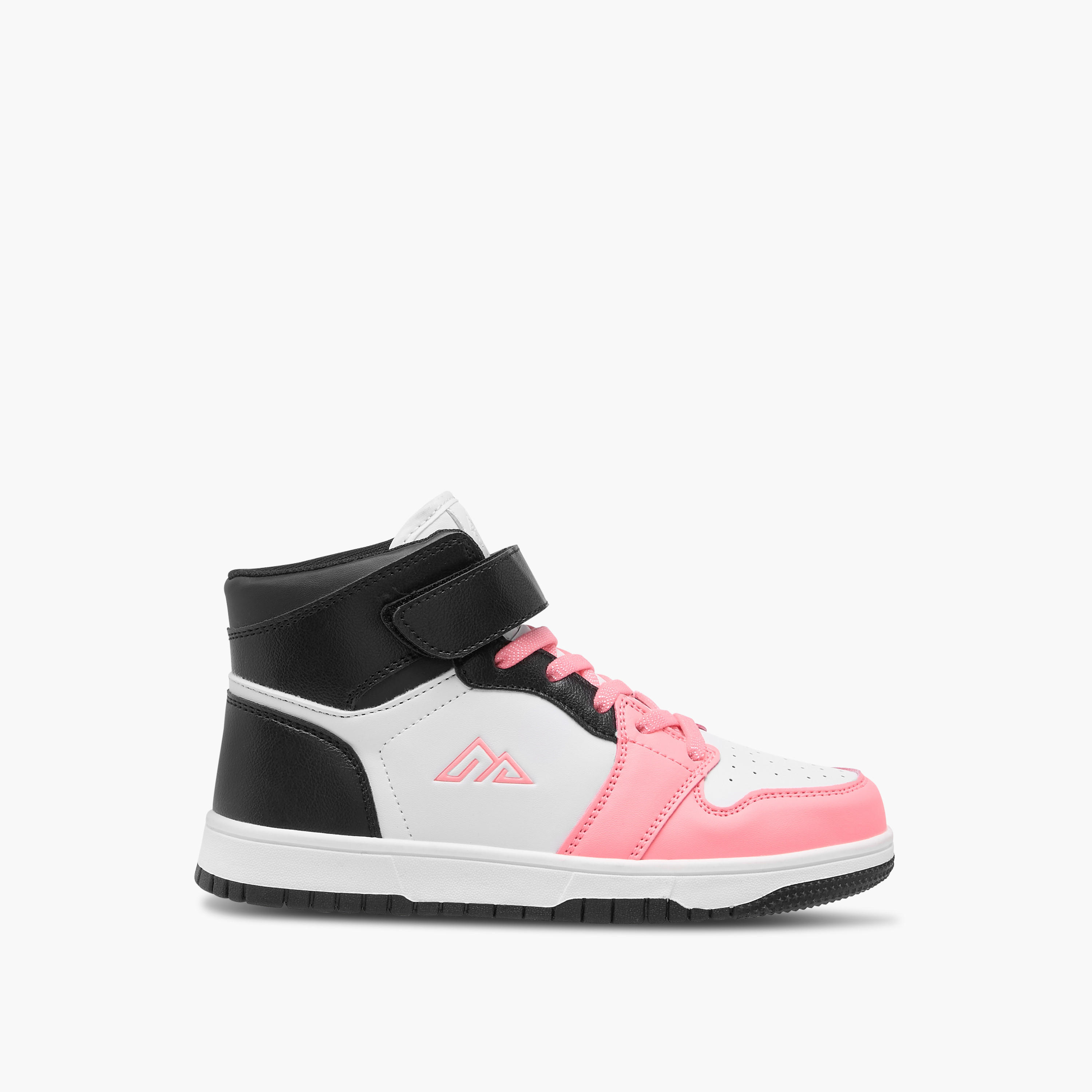 Oaklan by Shoexpress Panelled High Top Sneakers with Hook and Loop Closure-girls-shoes-sneakers-image-3