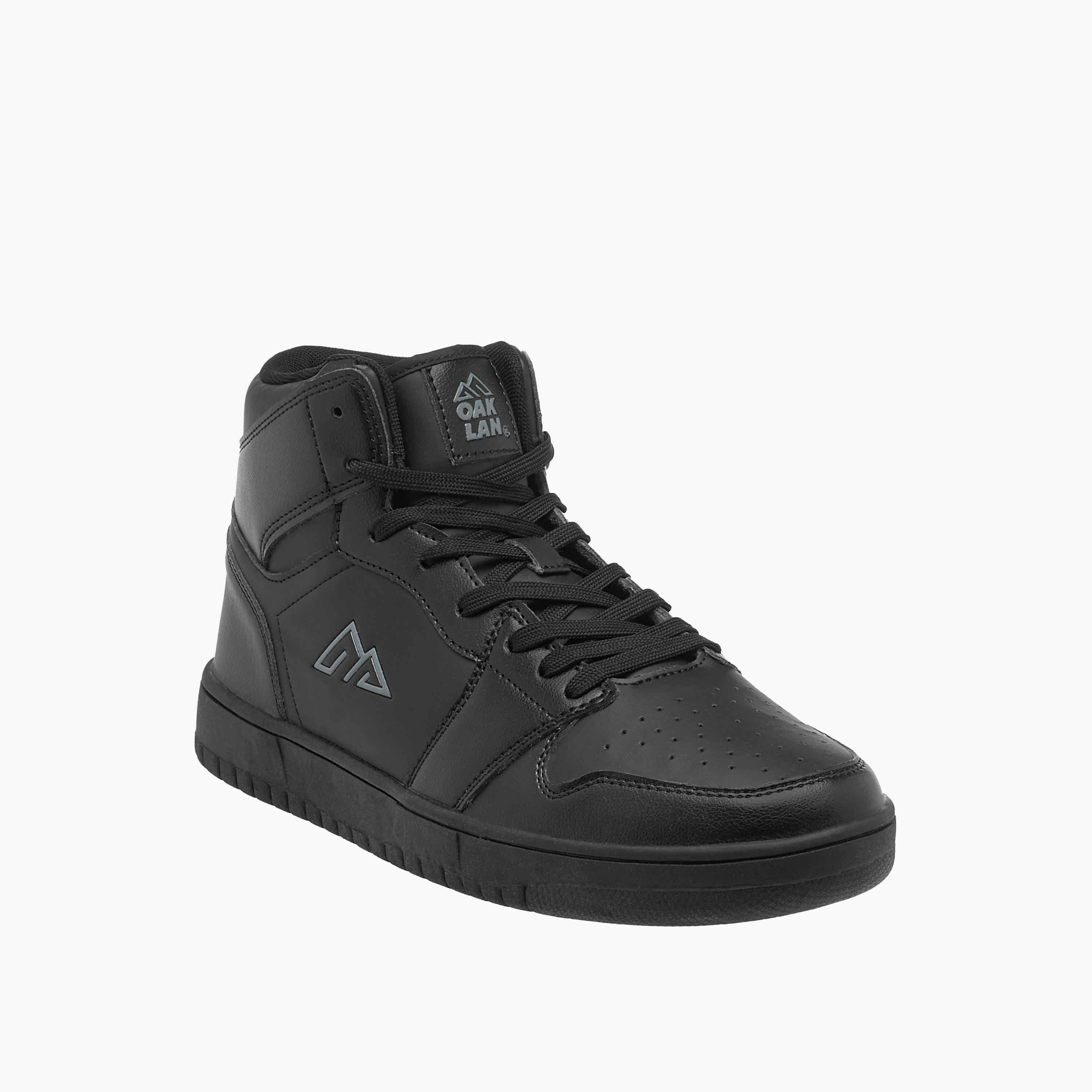 Oaklan by Shoexpress Panelled High Cut Sneakers with Lace-Up Closure-men-shoes-sneakers-image-2