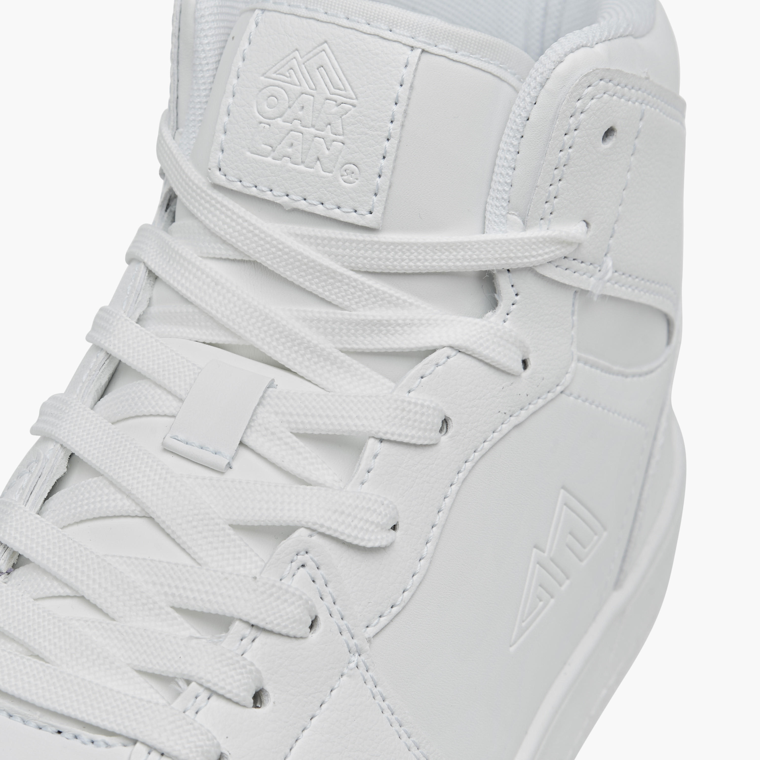 Oaklan by Shoexpress Panelled High Cut Sneakers with Lace-Up Closure-men-shoes-sneakers-image-4