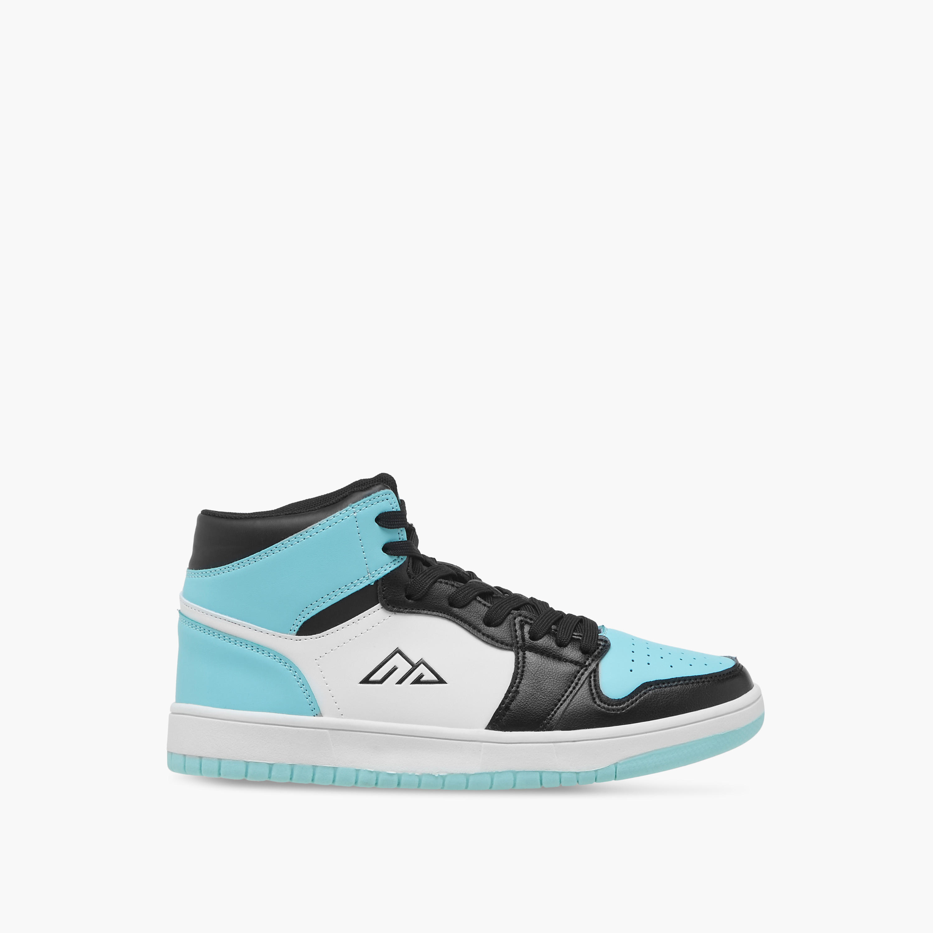 حذاء سنيكرز قوالب ملونة برقبة عالية ورباط إغلاق من أوكلان من شو إكسبرس-women-shoes-sneakers-image-3