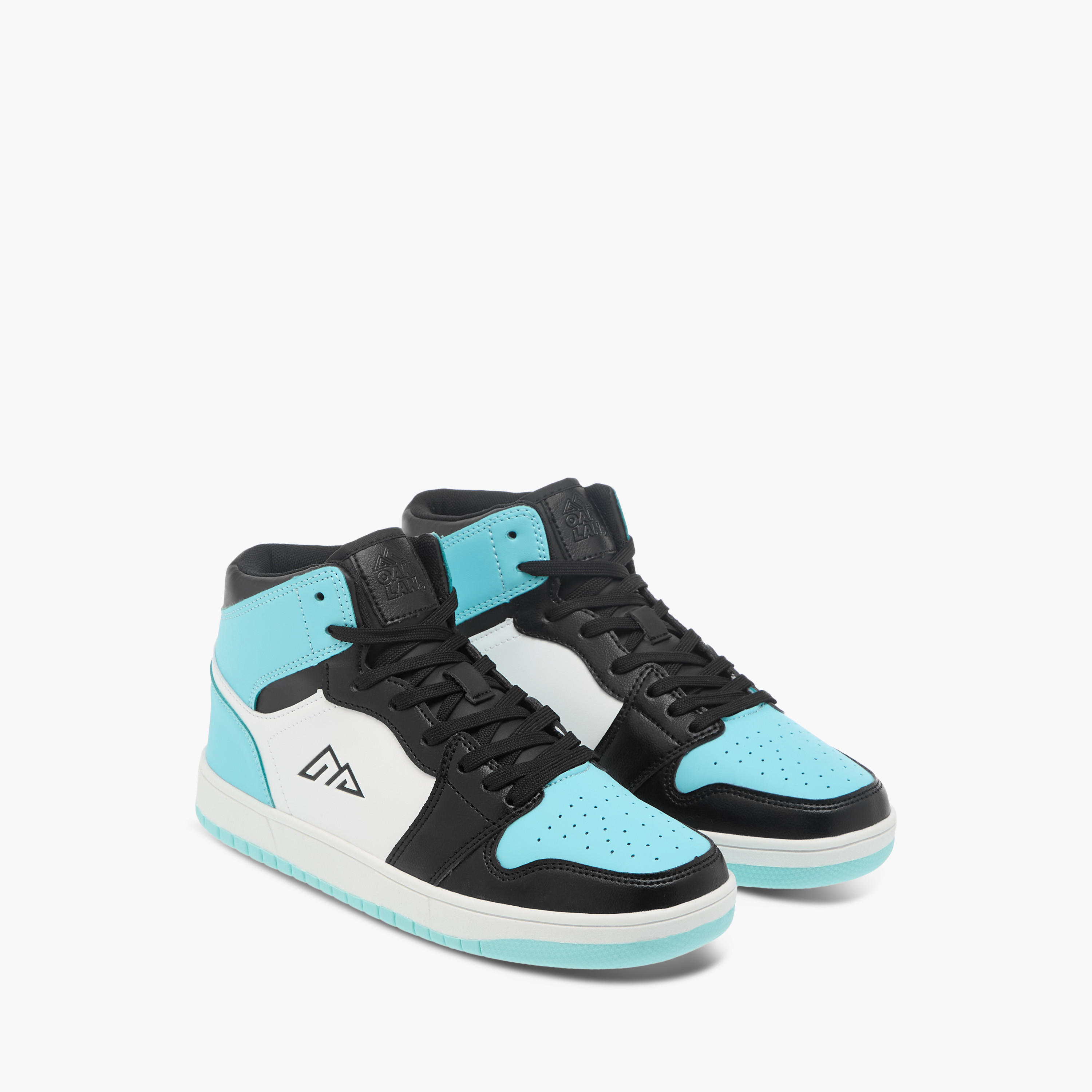 Oaklan by Shoexpress Colourblock High Top Sneakers with Lace-Up Closure-women-shoes-sneakers-image-1