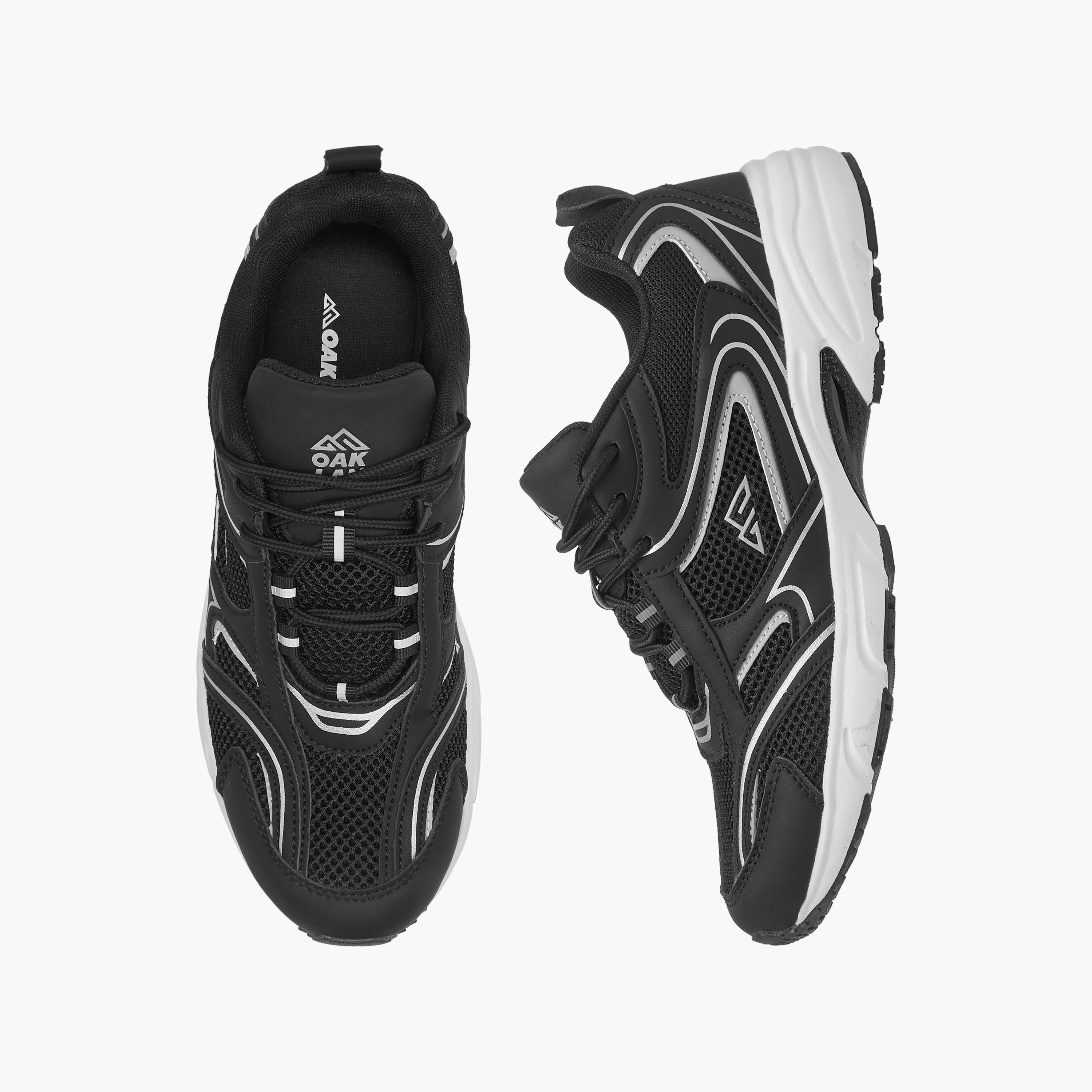 Oaklan by Shoexpress Women's Panelled Lace-Up Sports Shoes-women-shoes-sneakers-image-1