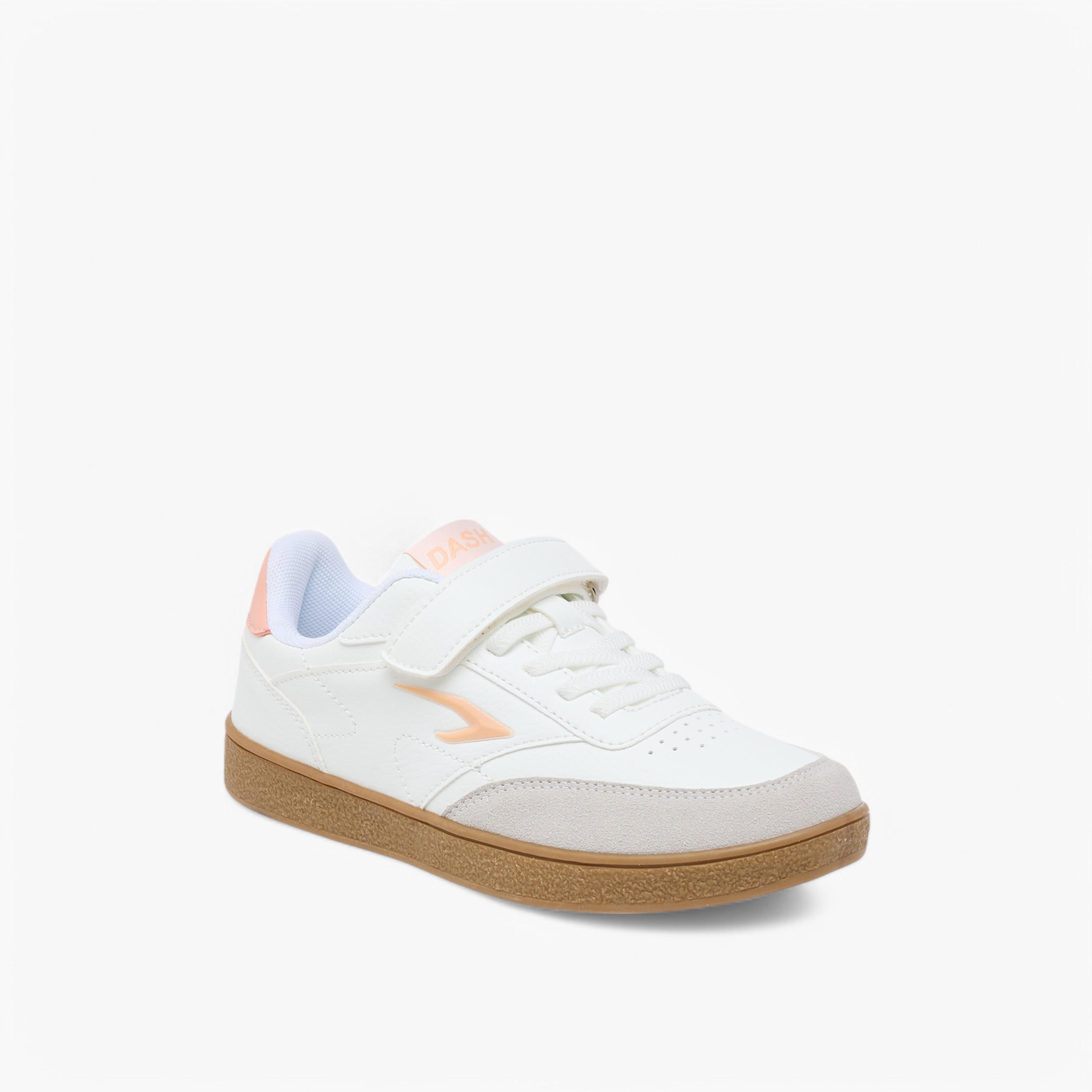 Dash Panelled Sneakers with Hook and Loop Closure-girls-shoes-sneakers-image-2
