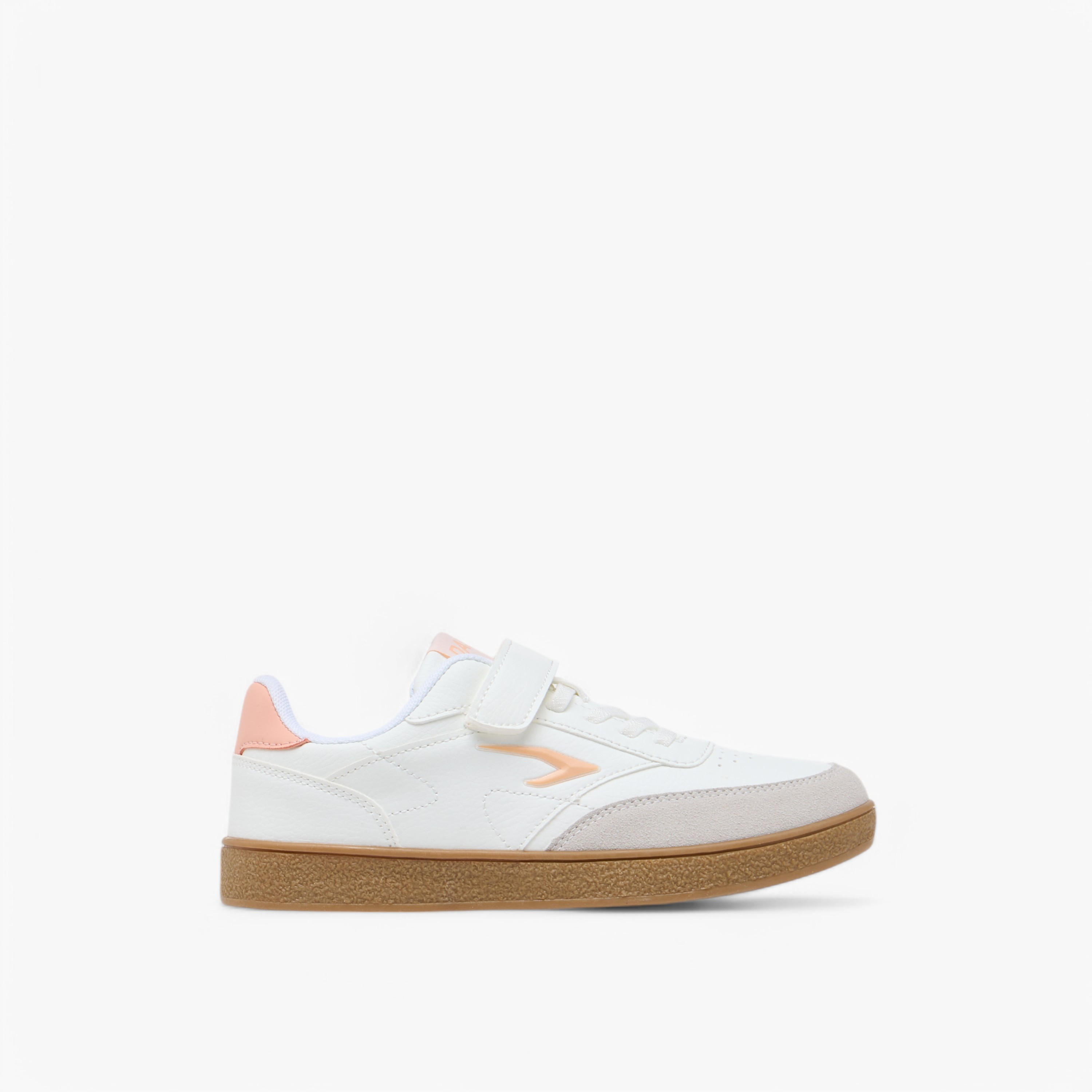 Dash Panelled Sneakers with Hook and Loop Closure-girls-shoes-sneakers-image-3