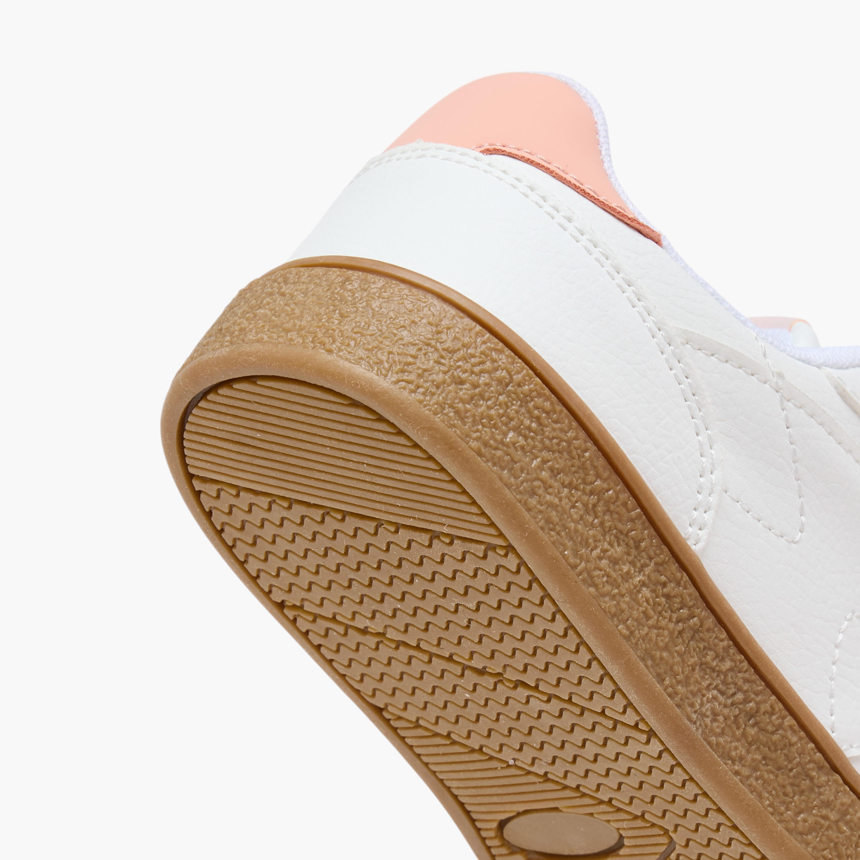 Dash Panelled Sneakers with Hook and Loop Closure-girls-shoes-sneakers-image-5