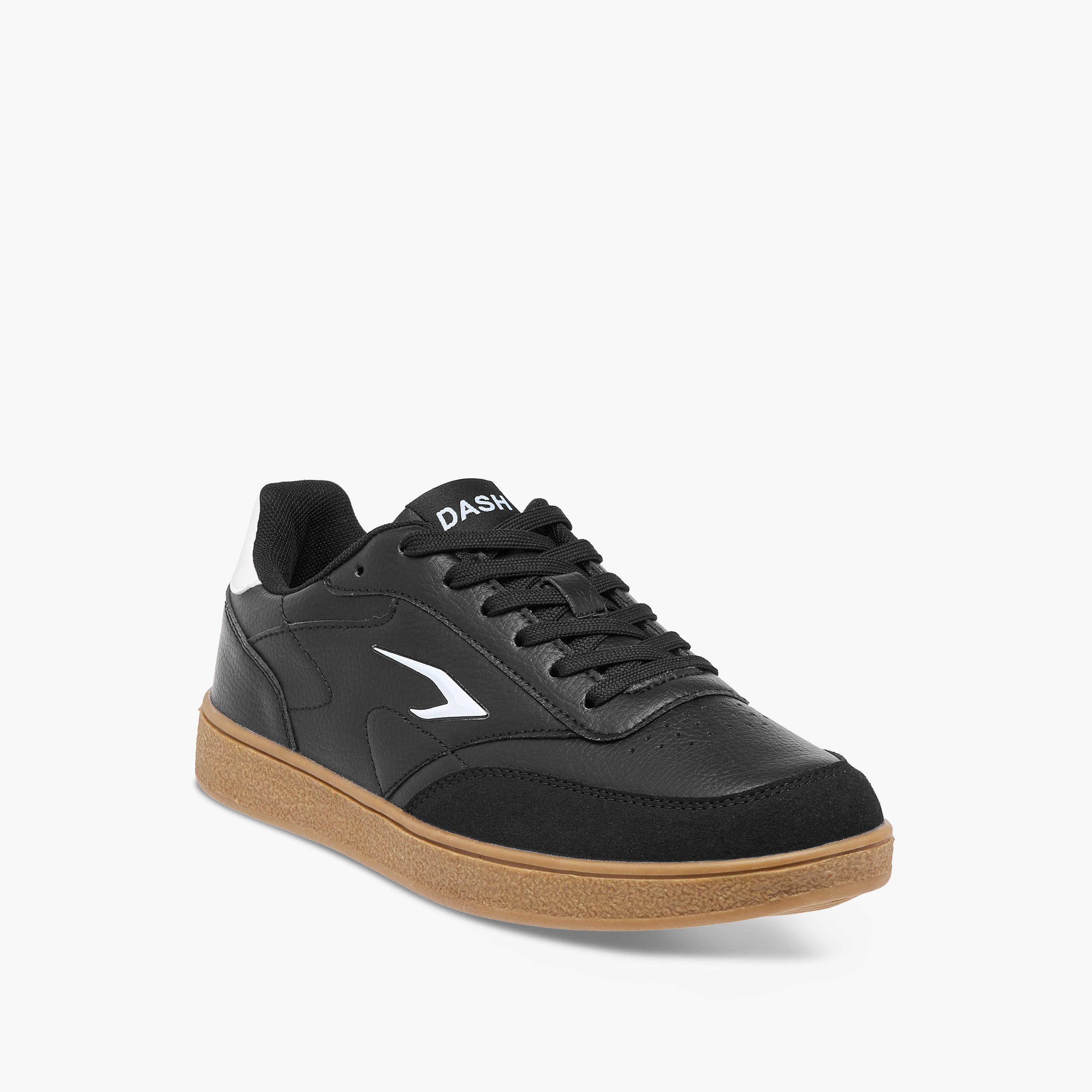 Dash Panelled Sneakers with Lace-Up Closure-women-shoes-sneakers-image-2