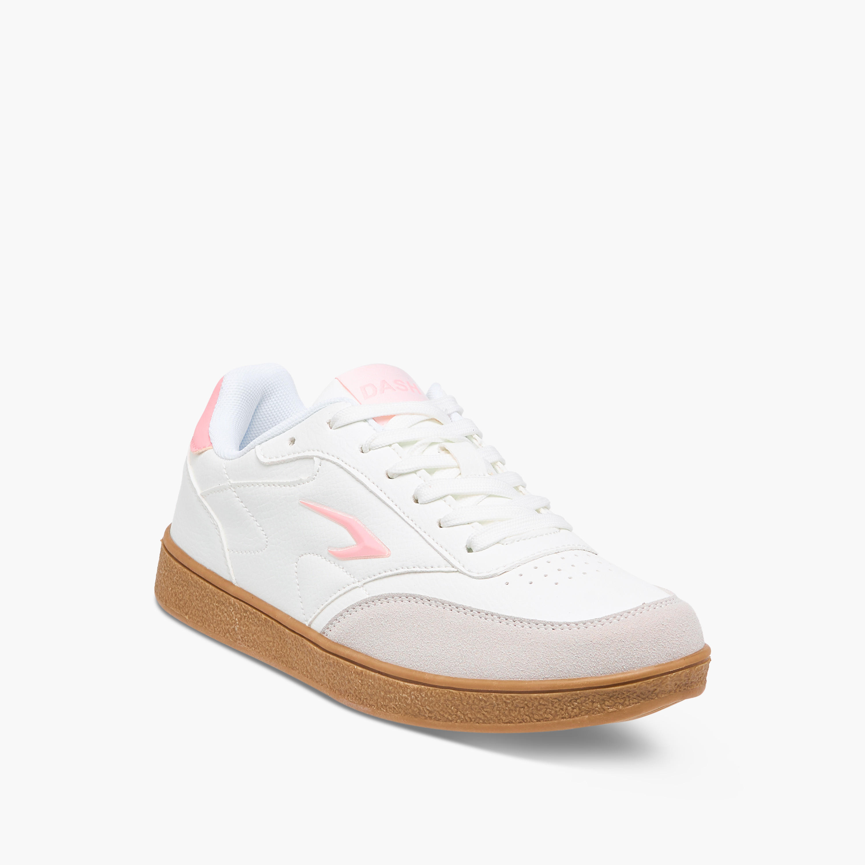 Dash Panelled Sneakers with Lace-Up Closure-women-shoes-sneakers-image-2