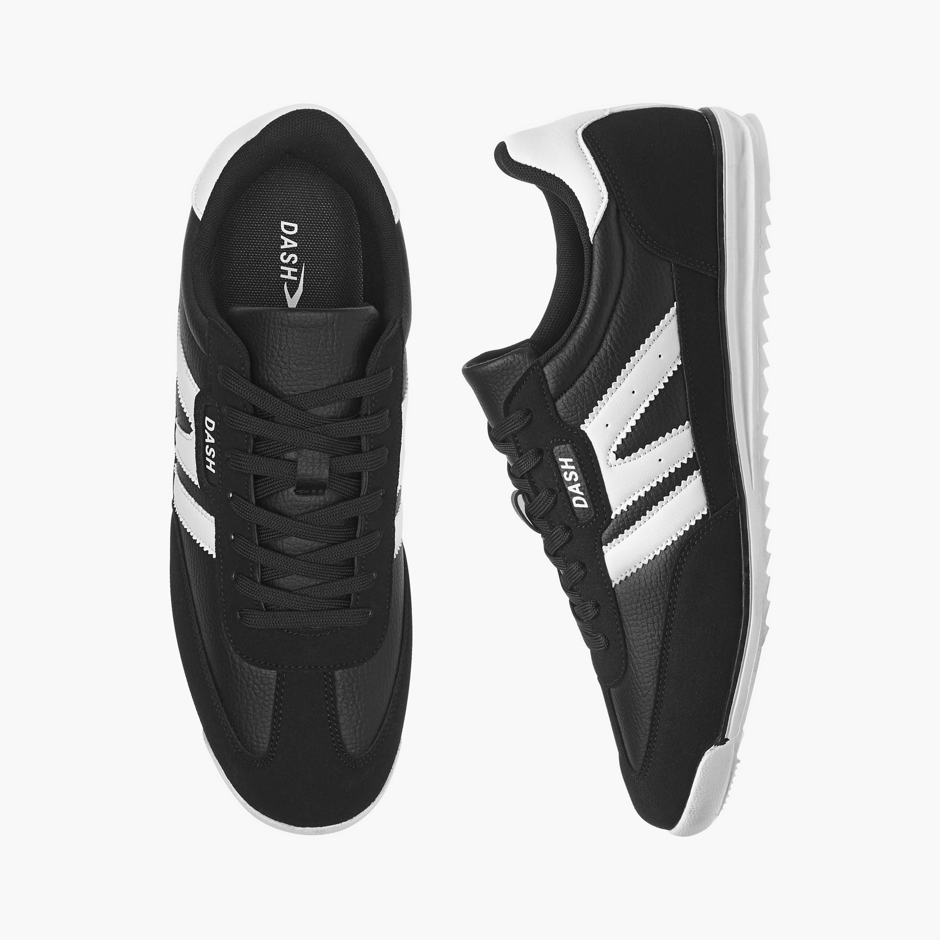 Dash Logo Detail Sneakers with Lace-Up Closure-men-shoes-sneakers-image-1