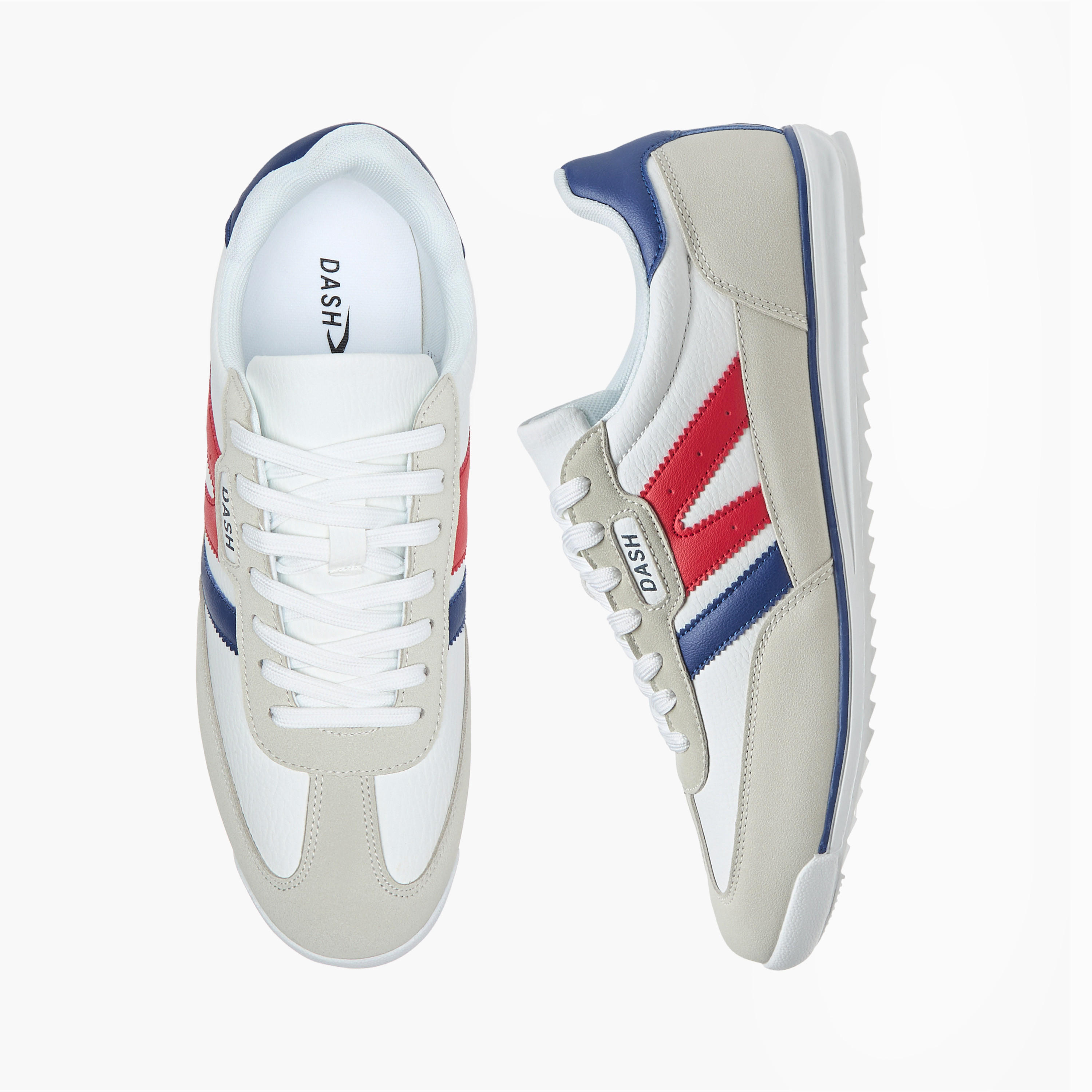 Dash Logo Detail Sneakers with Lace-Up Closure-men-shoes-sneakers-image-1