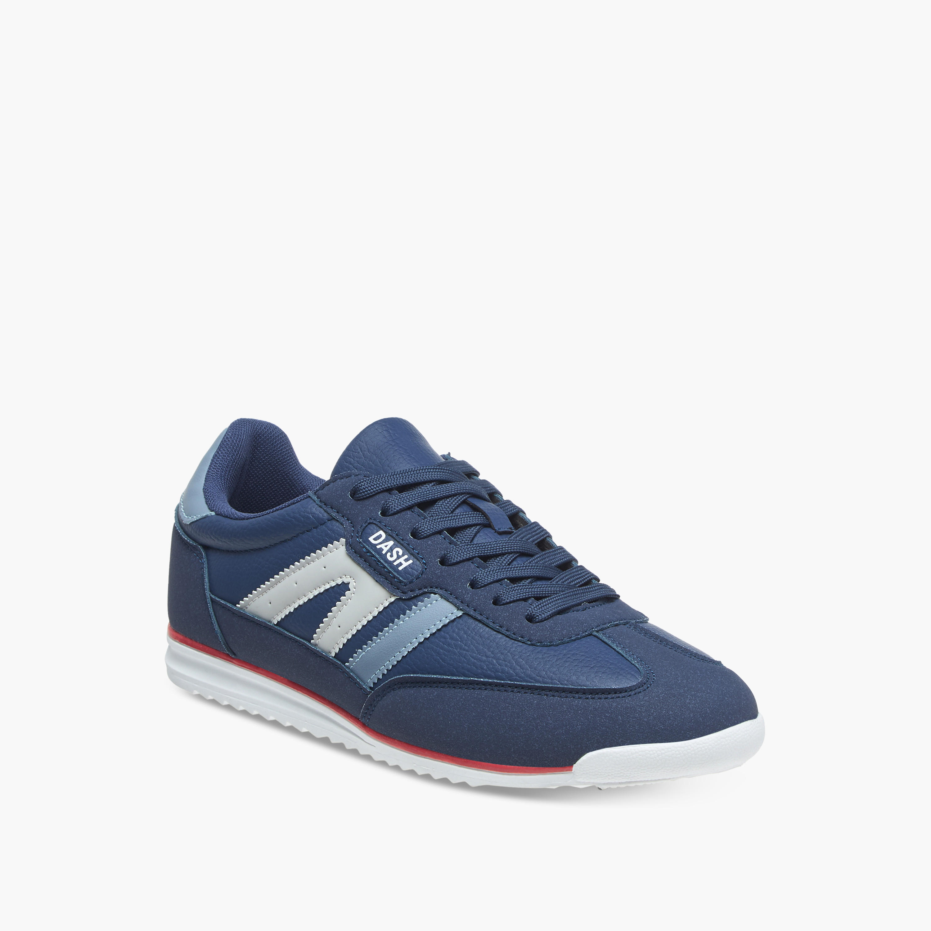 Dash Logo Detail Sneakers with Lace-Up Closure-men-shoes-sneakers-image-2
