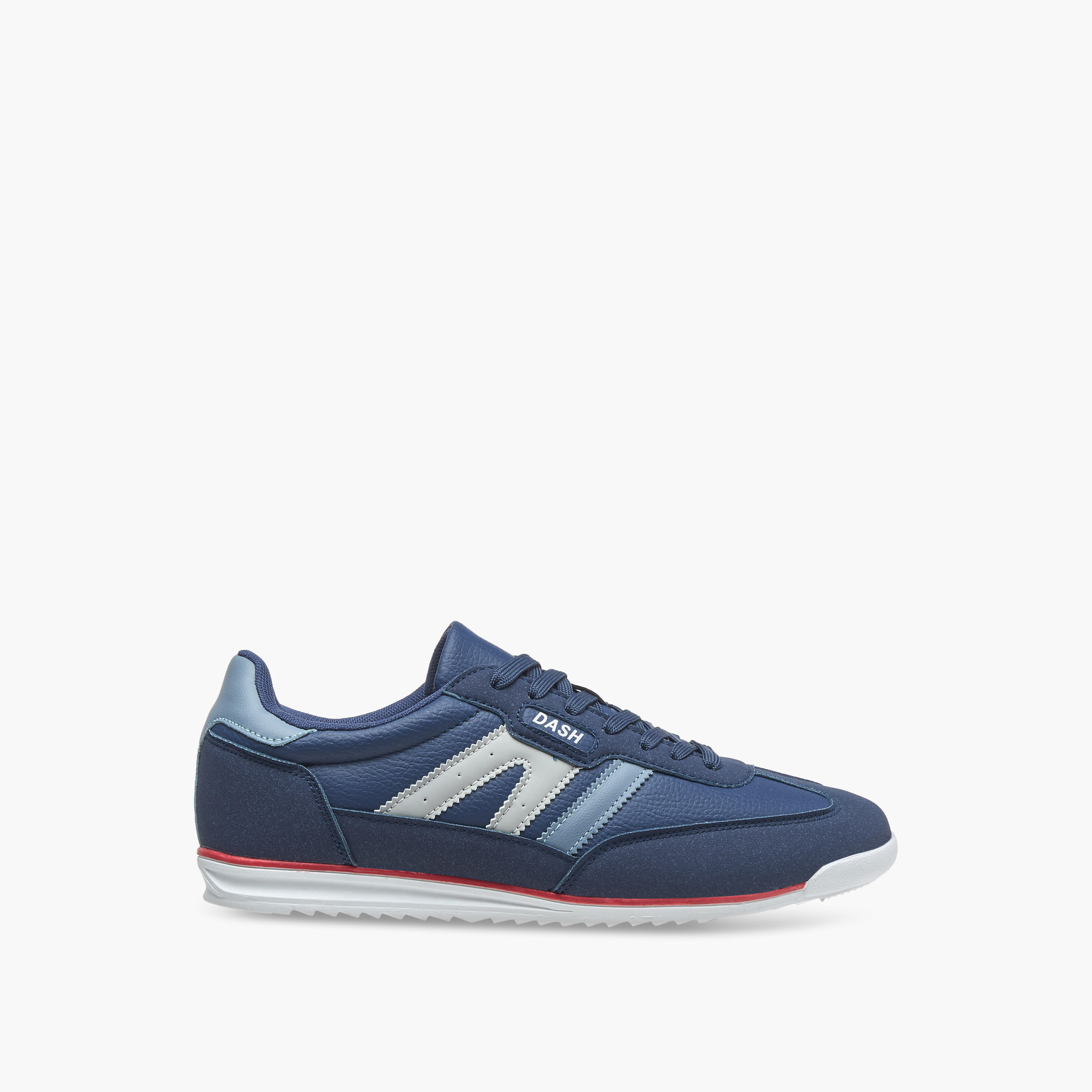 Dash Logo Detail Sneakers with Lace-Up Closure-men-shoes-sneakers-image-3