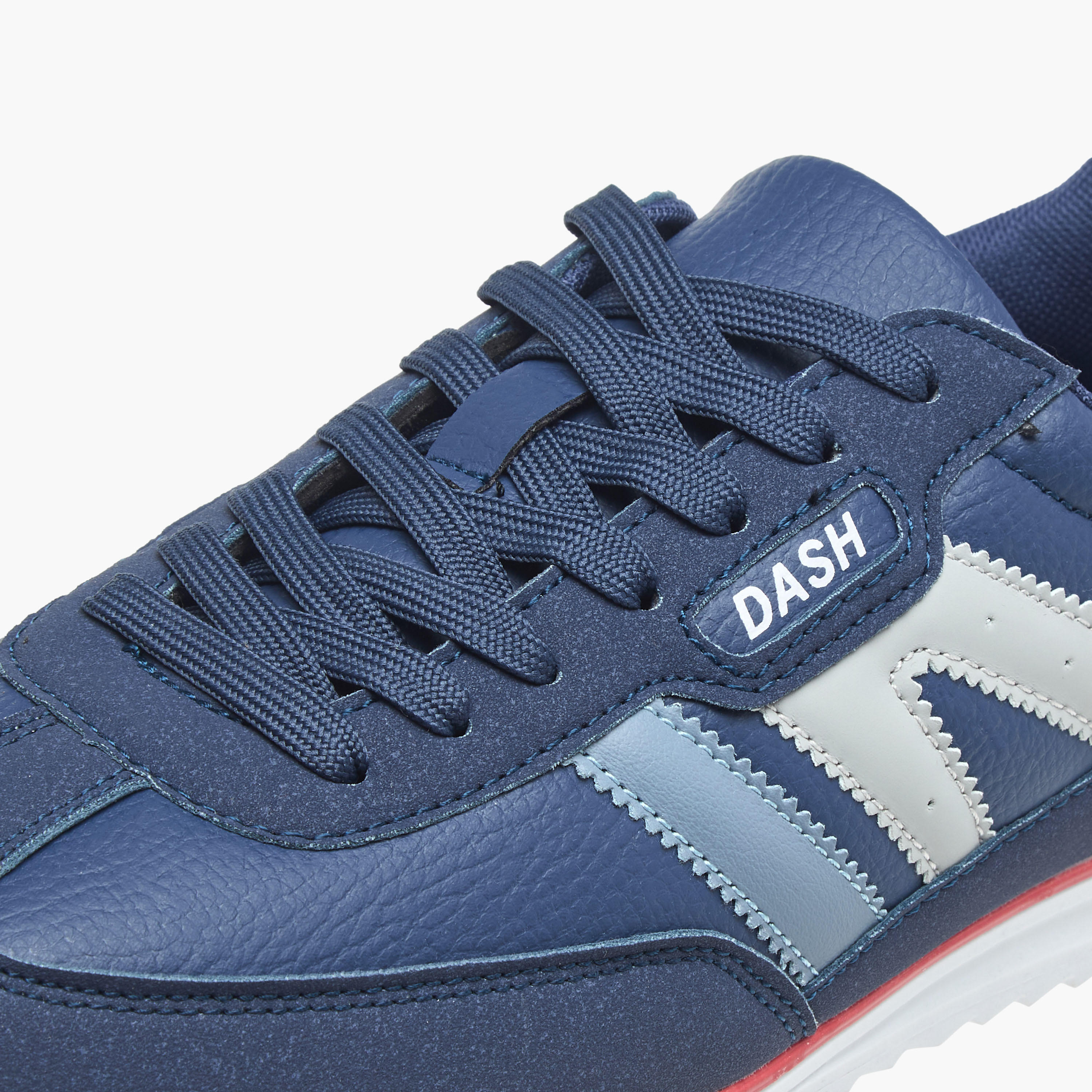 Dash Logo Detail Sneakers with Lace-Up Closure-men-shoes-sneakers-image-4
