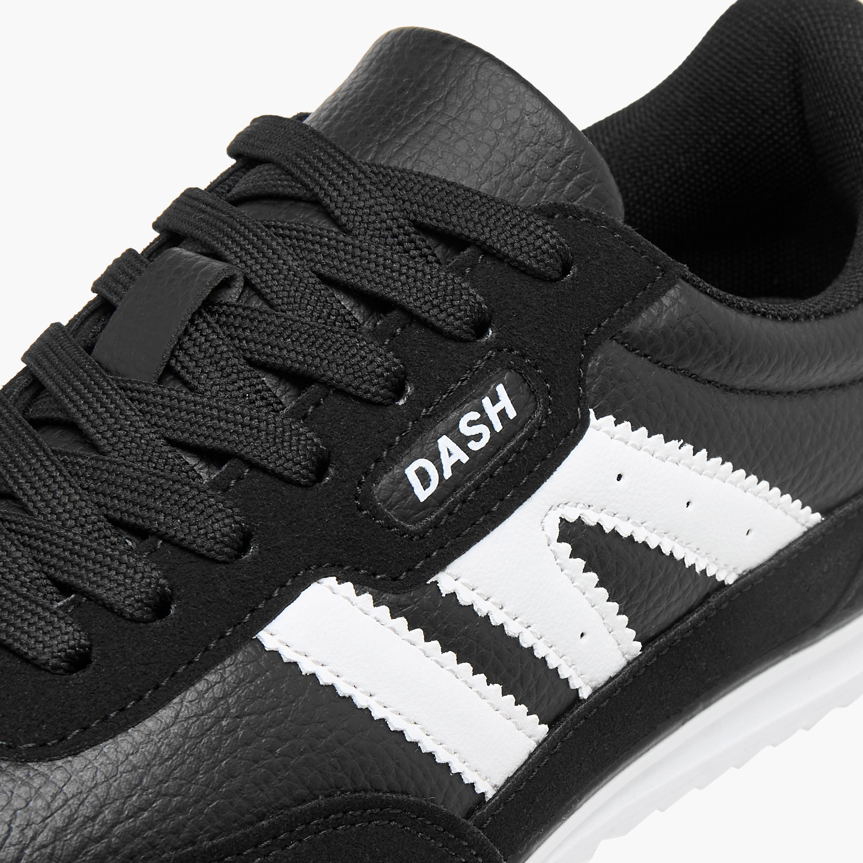 Dash Panelled Sneakers with Lace-Up Closure-women-shoes-sneakers-image-4
